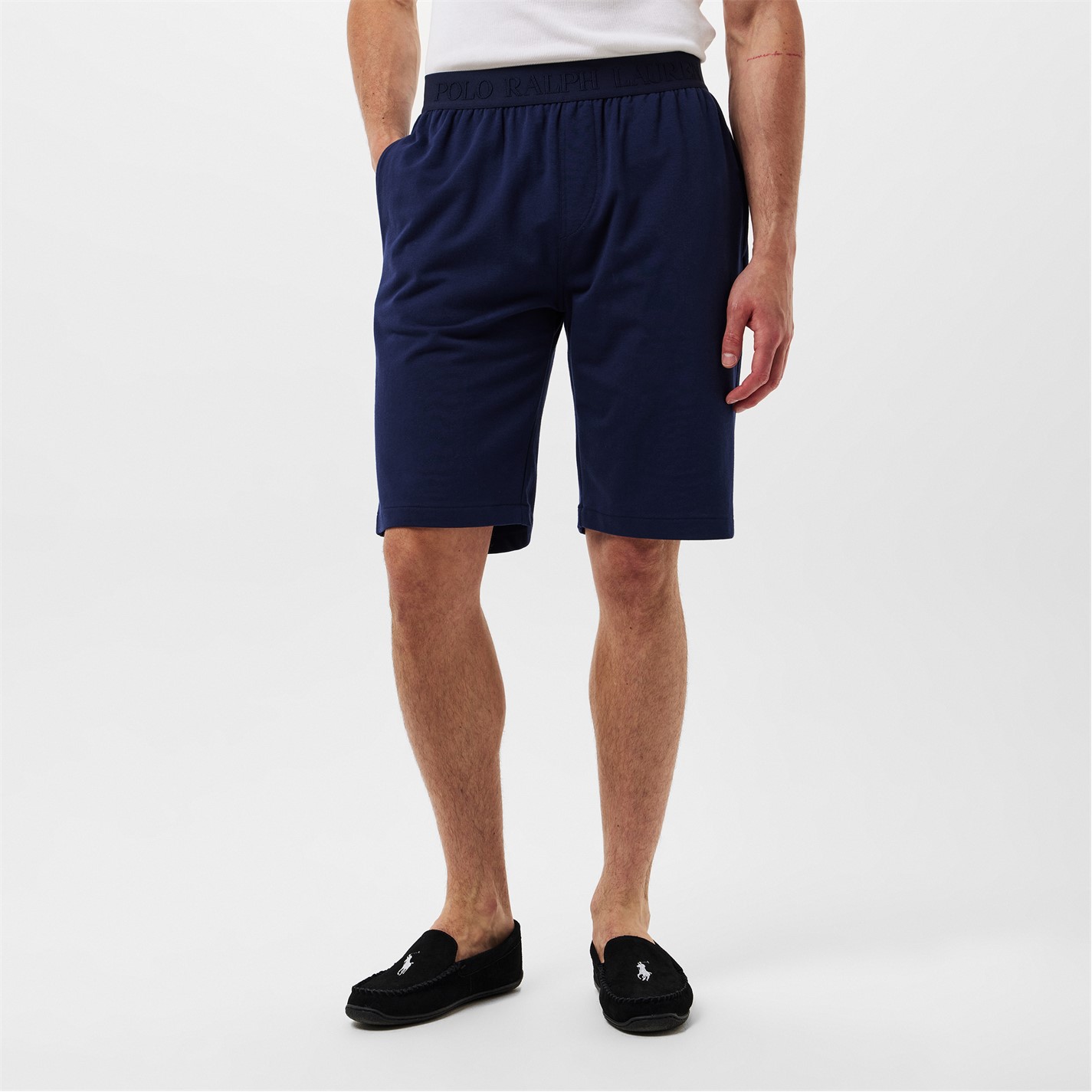 Kraťasy Polo Ralph Lauren Cruise Navy 639013 Men's Tonal Taped Waistband Jersey Relaxed Fit Jogger Shorts - 3