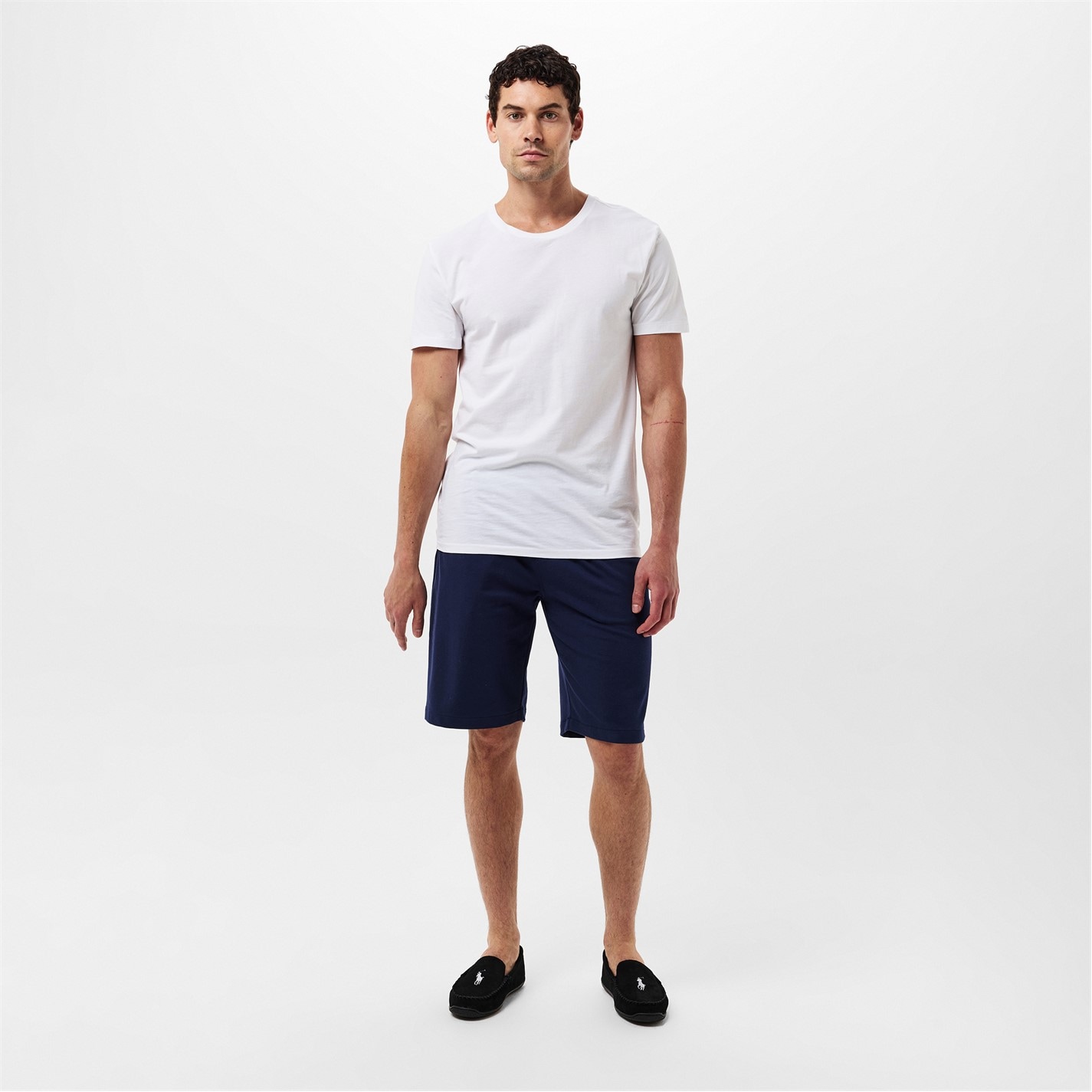 Kraťasy Polo Ralph Lauren Cruise Navy 639013 Men's Tonal Taped Waistband Jersey Relaxed Fit Jogger Shorts - 6