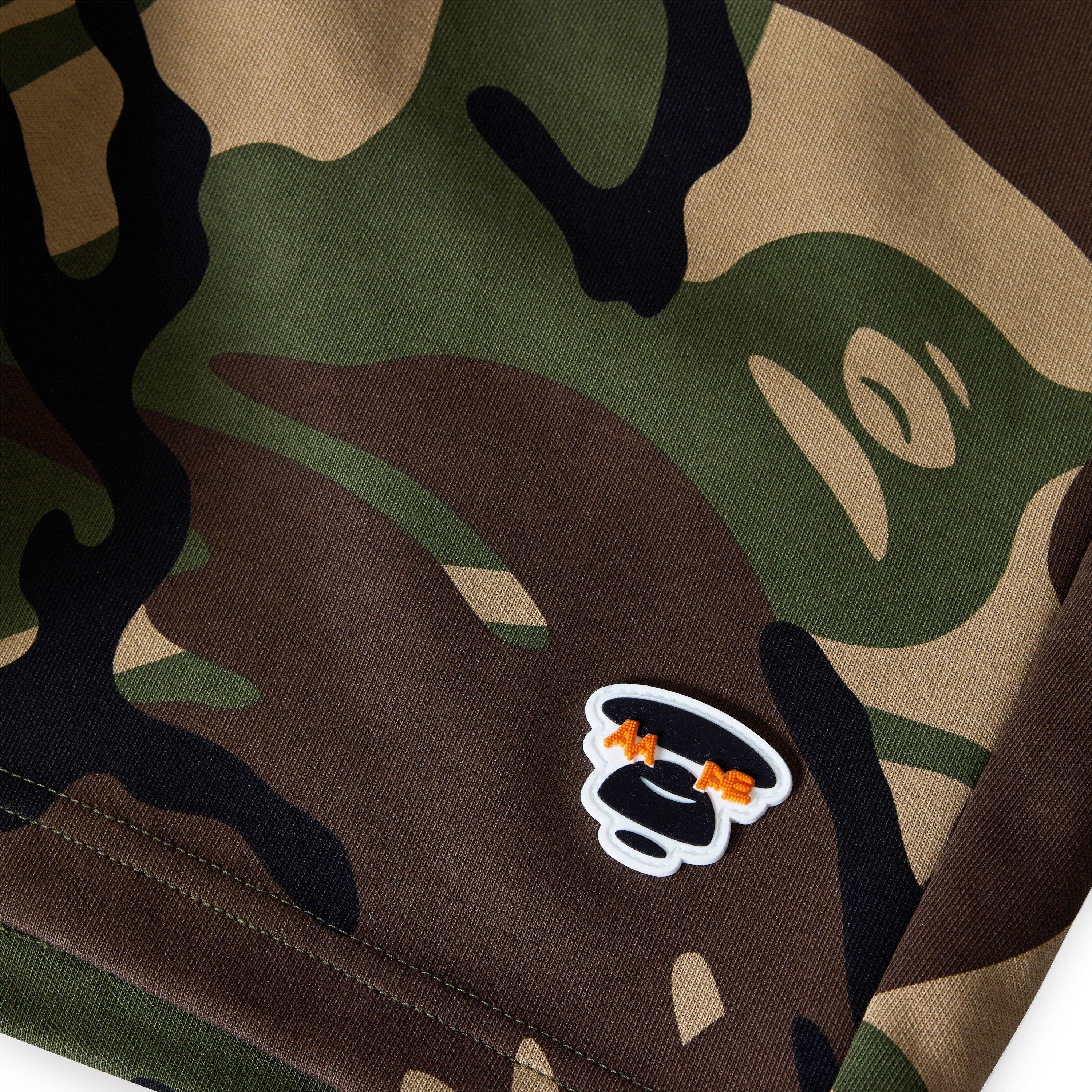 Kraťasy AAPE Green Camo 8151994 Men's Fleece Jogger Shorts - 5