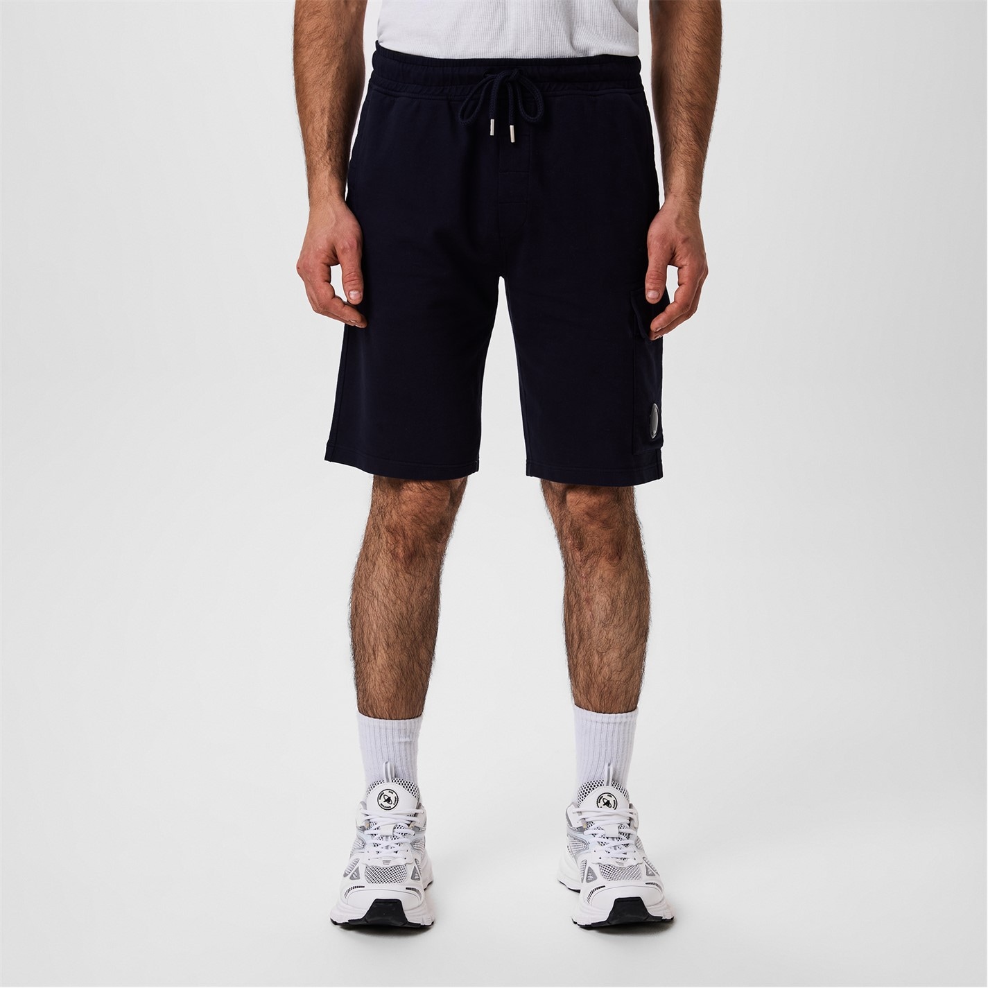Kraťasy CP COMPANY Total Eclip 888 3413169 Men's Micro Lens Fleece Jogger Shorts - 3