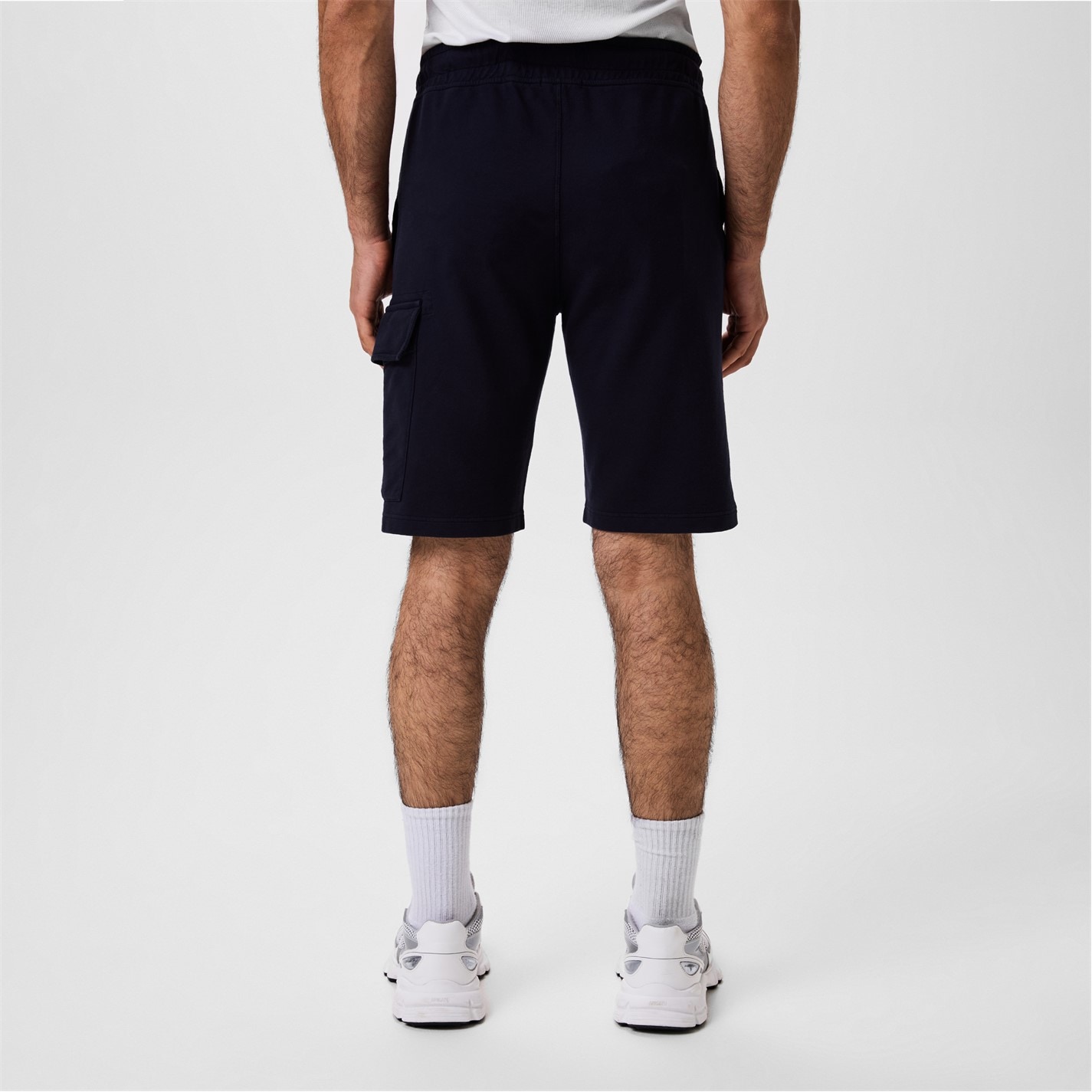 Kraťasy CP COMPANY Total Eclip 888 3413169 Men's Micro Lens Fleece Jogger Shorts - 4