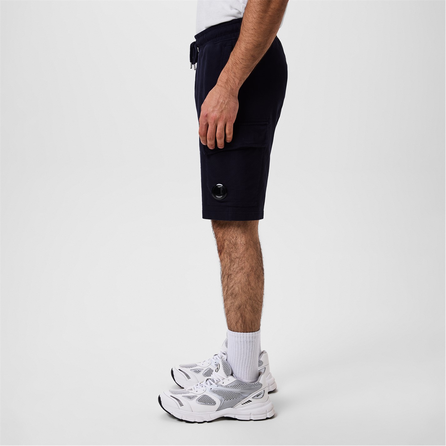 Kraťasy CP COMPANY Total Eclip 888 3413169 Men's Micro Lens Fleece Jogger Shorts - 5
