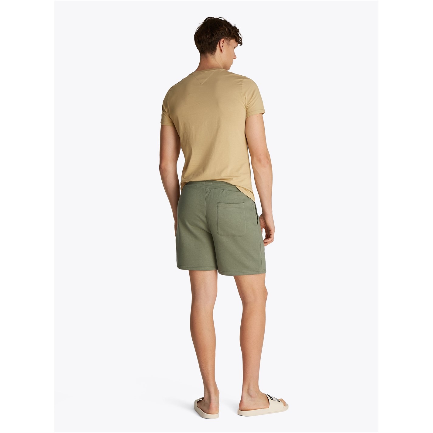 Kraťasy Tommy Jeans Aruba Green 9175373 Men's Fleece Jogger Shorts - 4