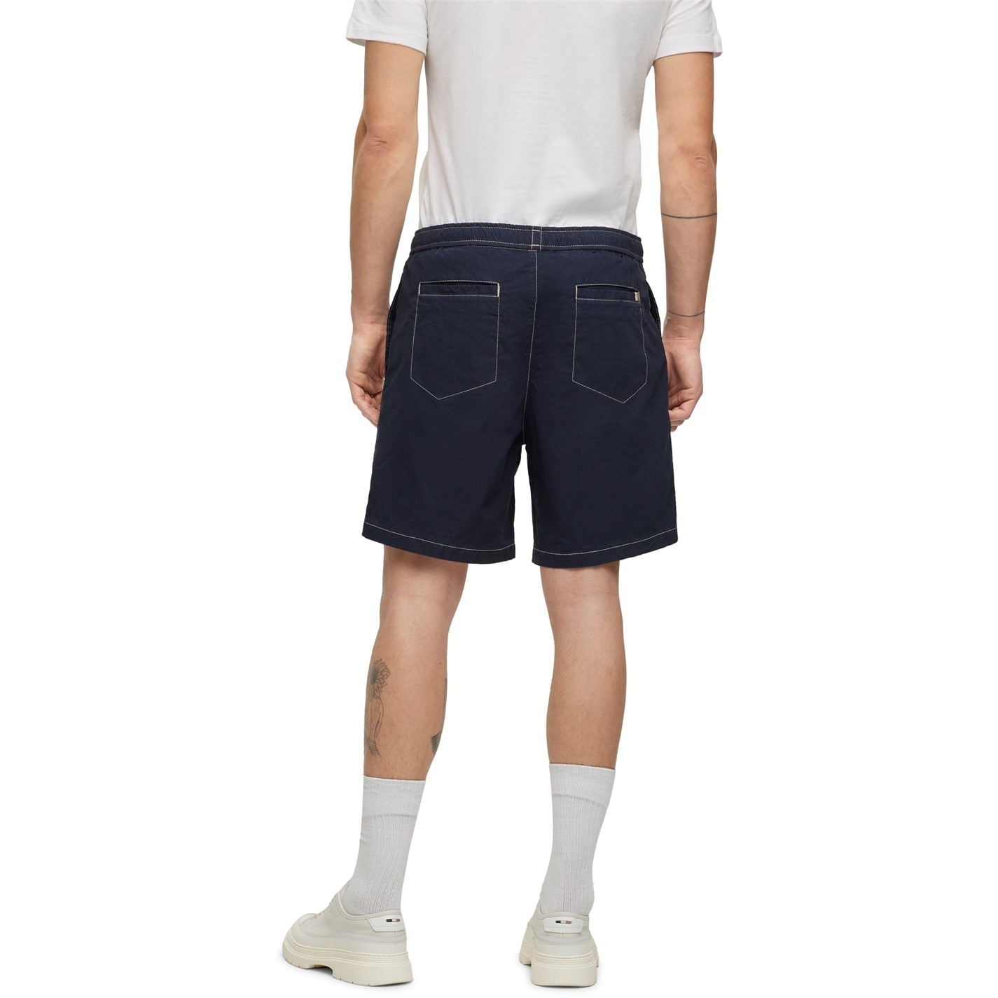 Kraťasy Boss Dark Blue 6679952 Men's Karlos-Ds Jersey Fabric Shorts - 3