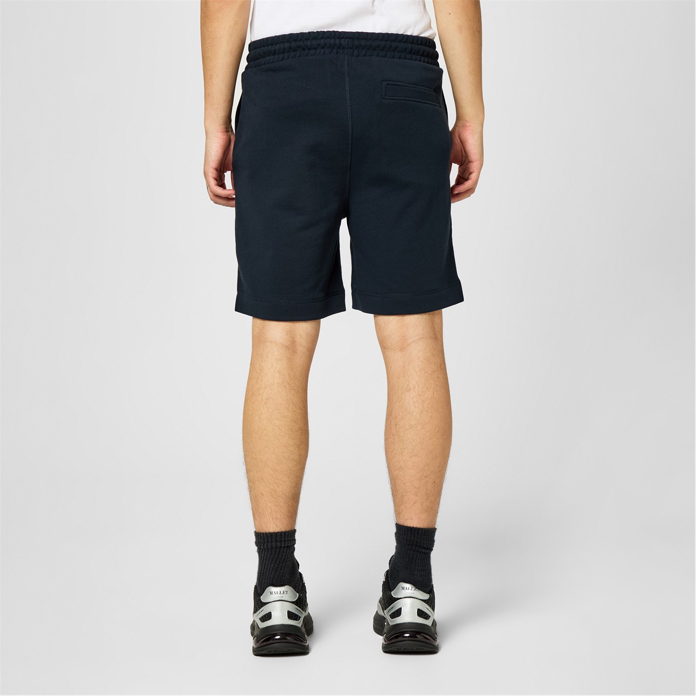 Kraťasy Boss Navy 404 5940163 Mens BOSS ORANGE Mid-Length Elasticated Drawstring Fleece Shorts - 3