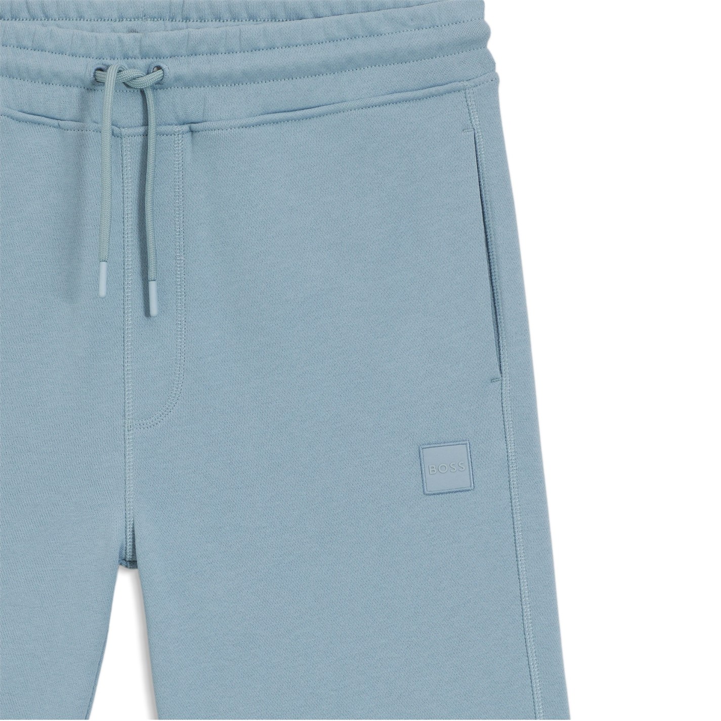 Kraťasy Boss Blue 458 502240 Mens BOSS ORANGE Mid-Length Elasticated Drawstring Fleece Shorts - 4
