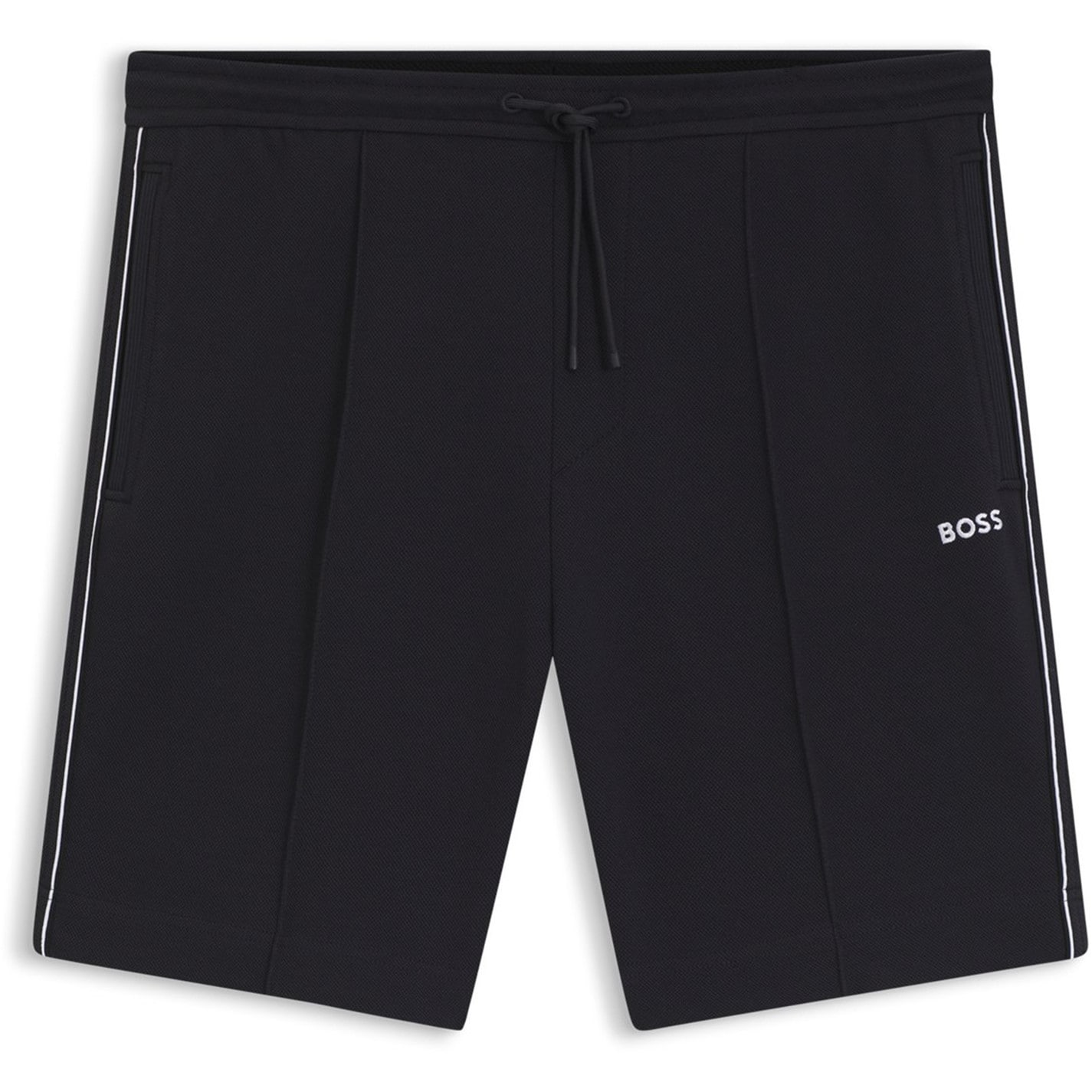 Kraťasy Boss Dark Blue 402 474752 Men's Fleece Jogger Shorts - 1