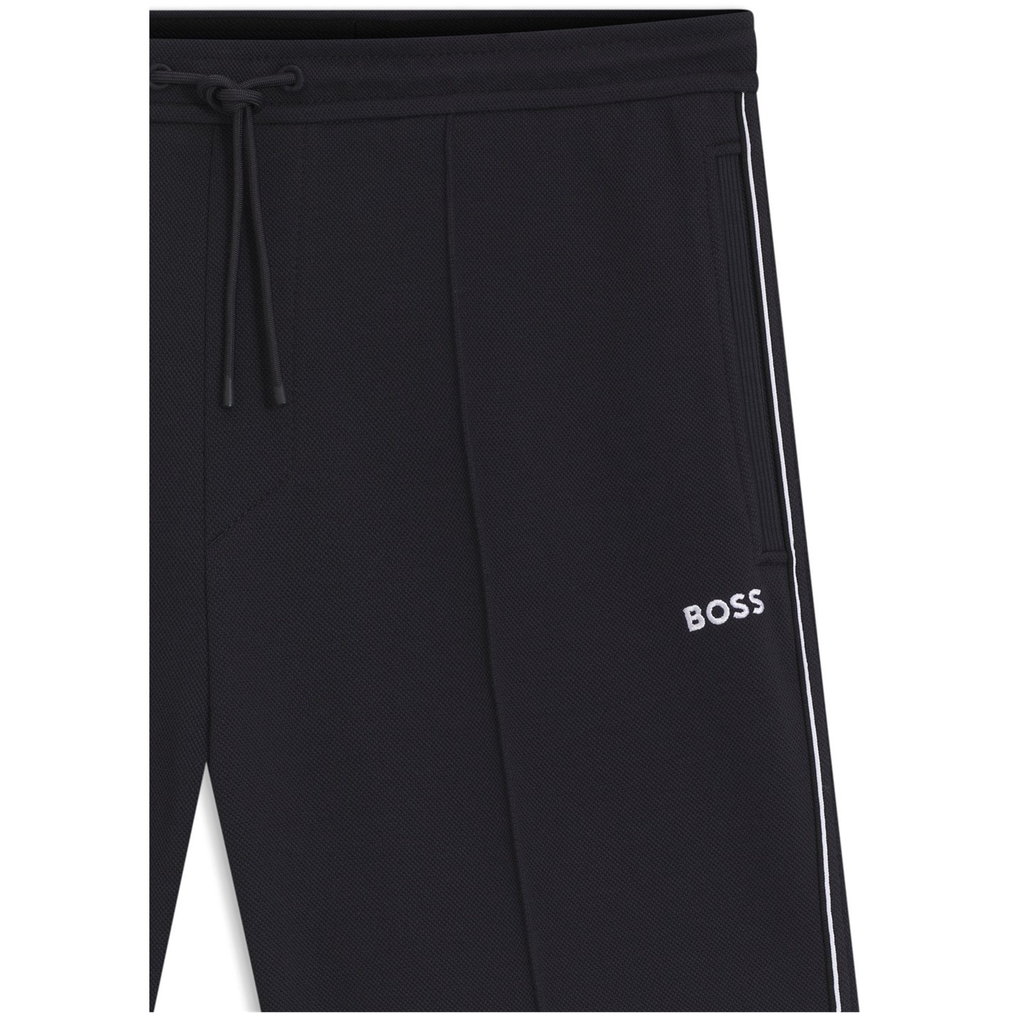 Kraťasy Boss Dark Blue 402 474752 Men's Fleece Jogger Shorts - 2