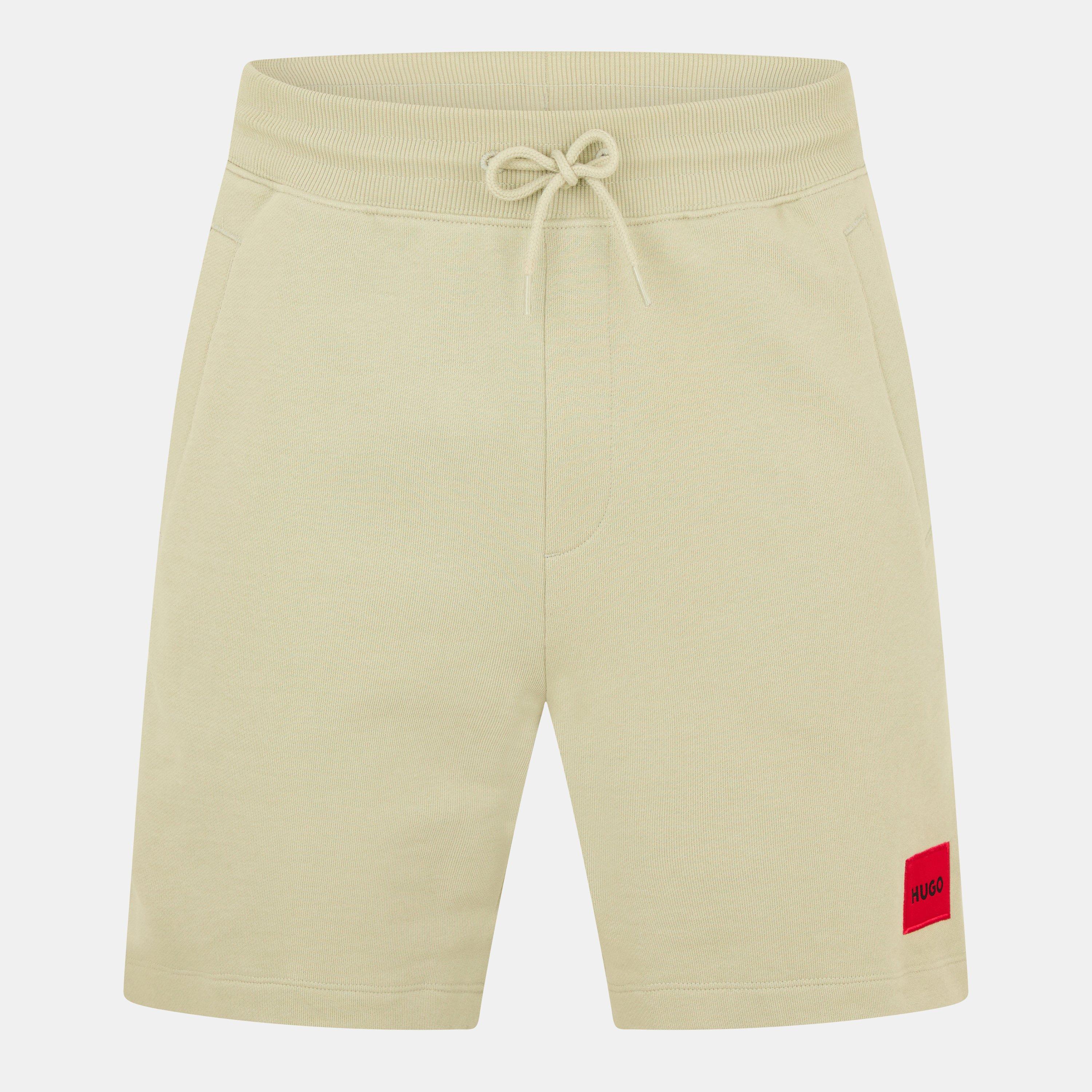 Kraťasy Hugo Open Green 391 7485136 Mens HUGO Jogger Fleece Shorts with Logo Detail - Soft Cotton-Blend Jersey - 1
