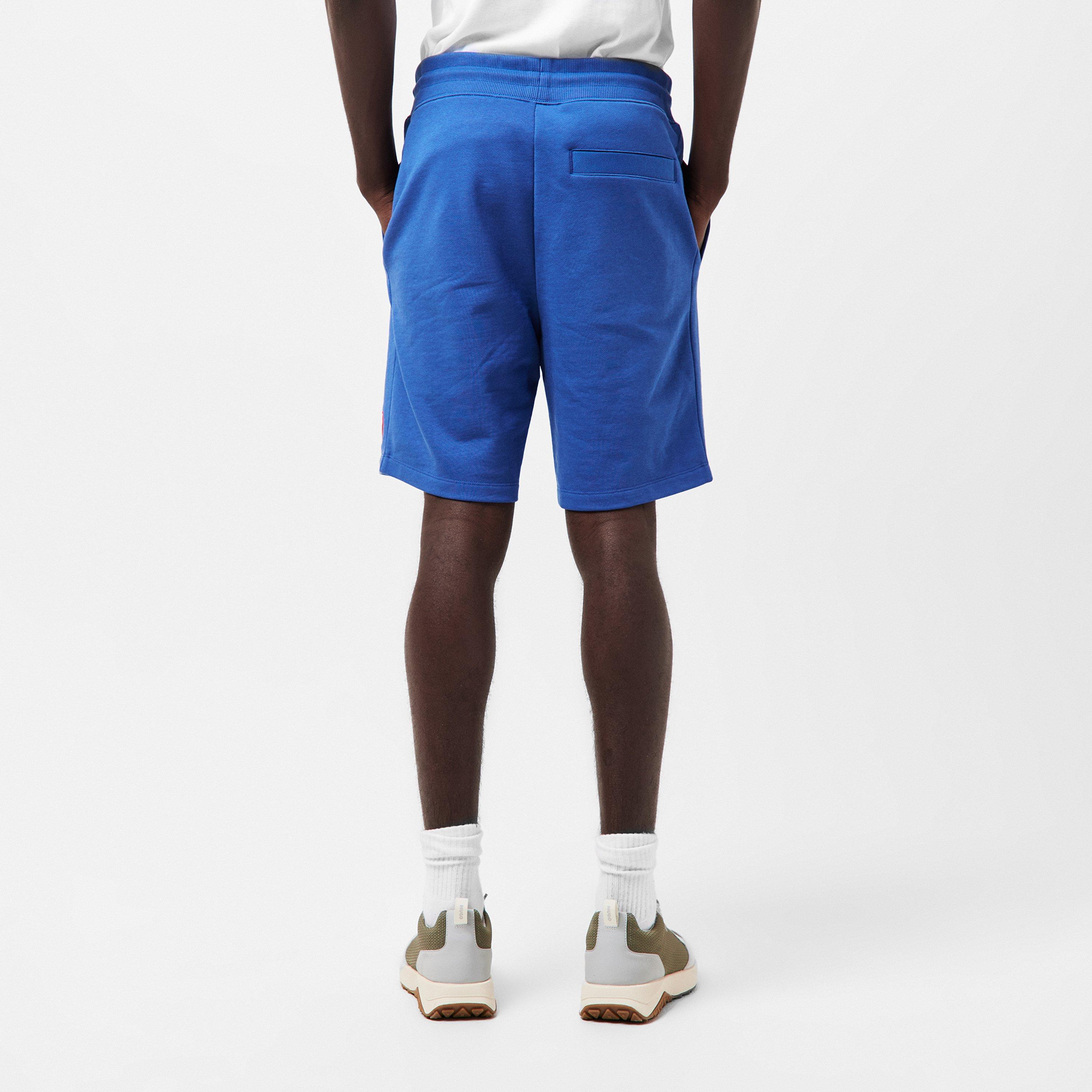 Kraťasy Hugo Blue 422 2066588 Mens HUGO Jogger Fleece Shorts with Logo Detail - Soft Cotton-Blend Jersey - 4