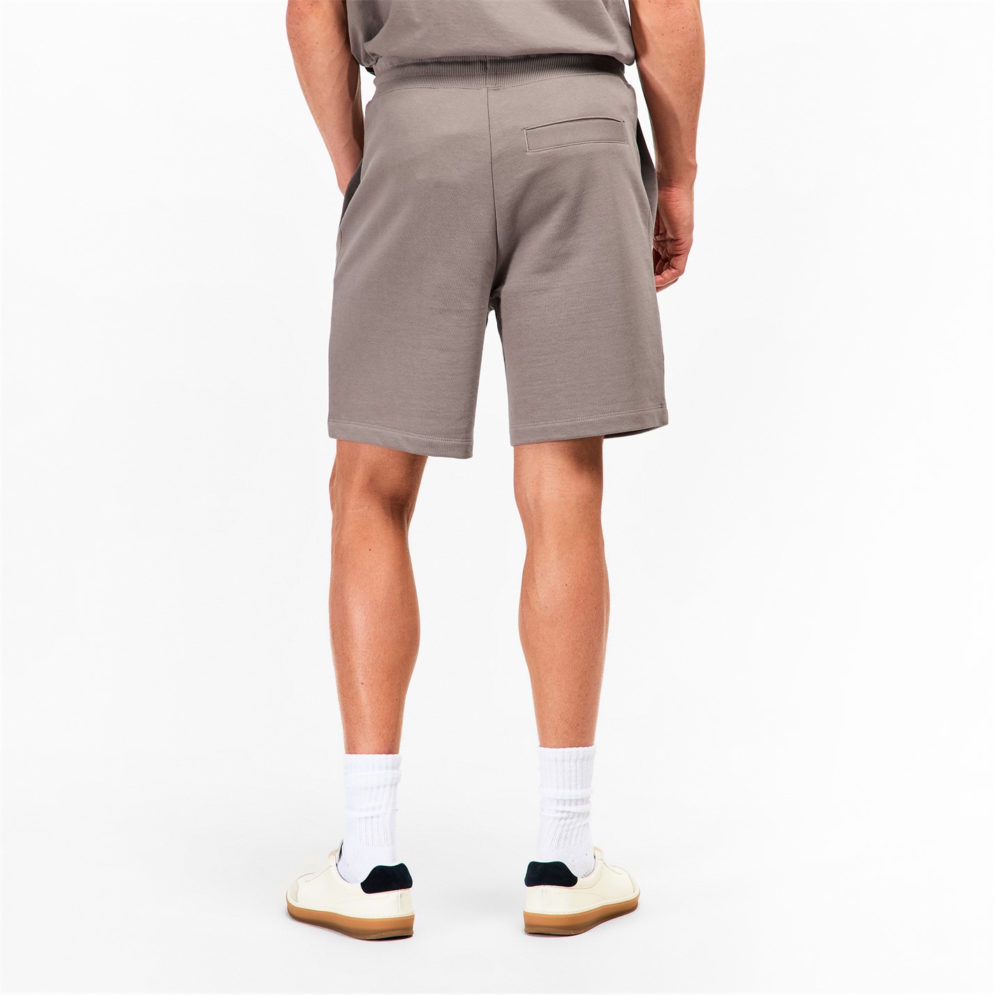 Kraťasy Hugo Brown 237 372977 Mens HUGO Jogger Fleece Shorts with Logo Detail - Soft Cotton-Blend Jersey - 4