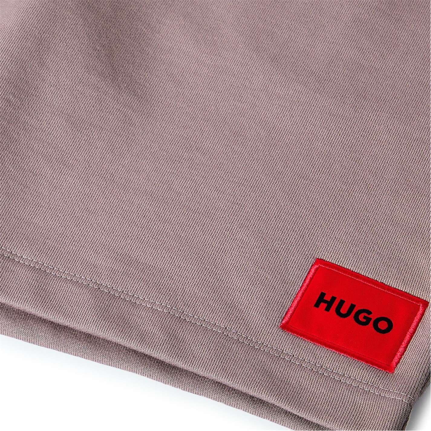 Kraťasy Hugo Brown 237 372977 Mens HUGO Jogger Fleece Shorts with Logo Detail - Soft Cotton-Blend Jersey - 5
