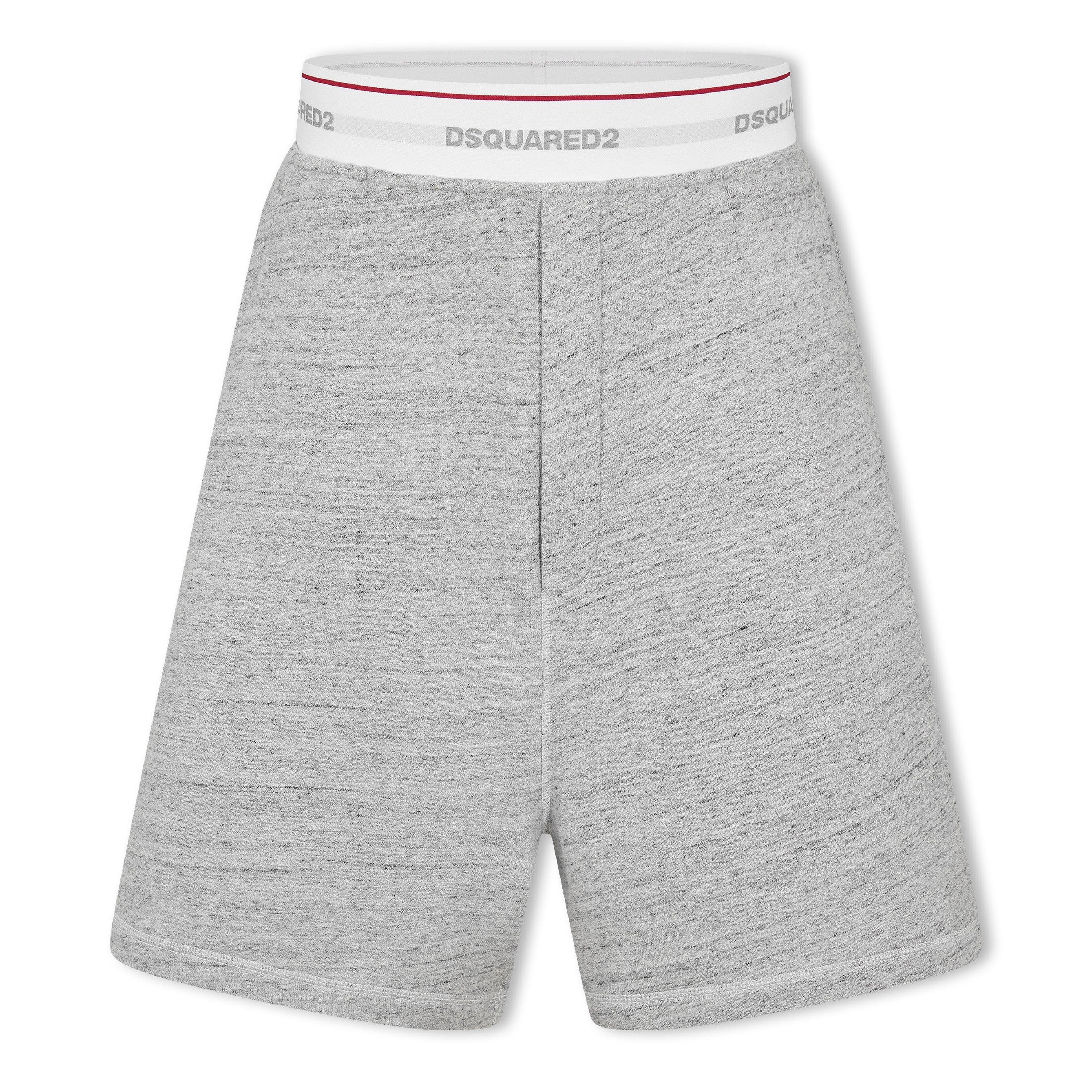Kraťasy DSquared2 Grey Melange 5590499 Men's Fleece Jogger Shorts - 1