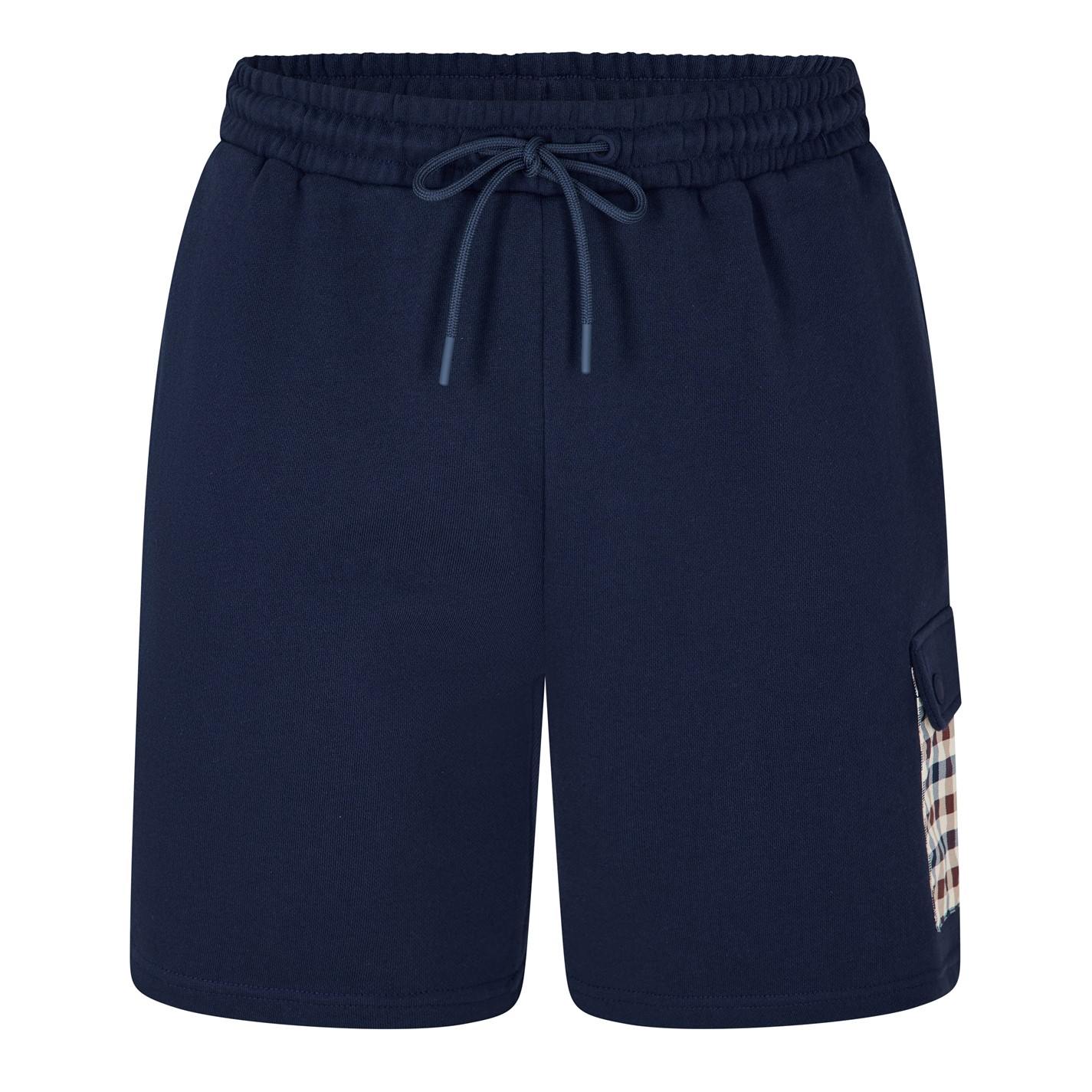 Kraťasy AQUASCUTUM Navy 5184983 Men's Fleece Jogger Shorts - 1