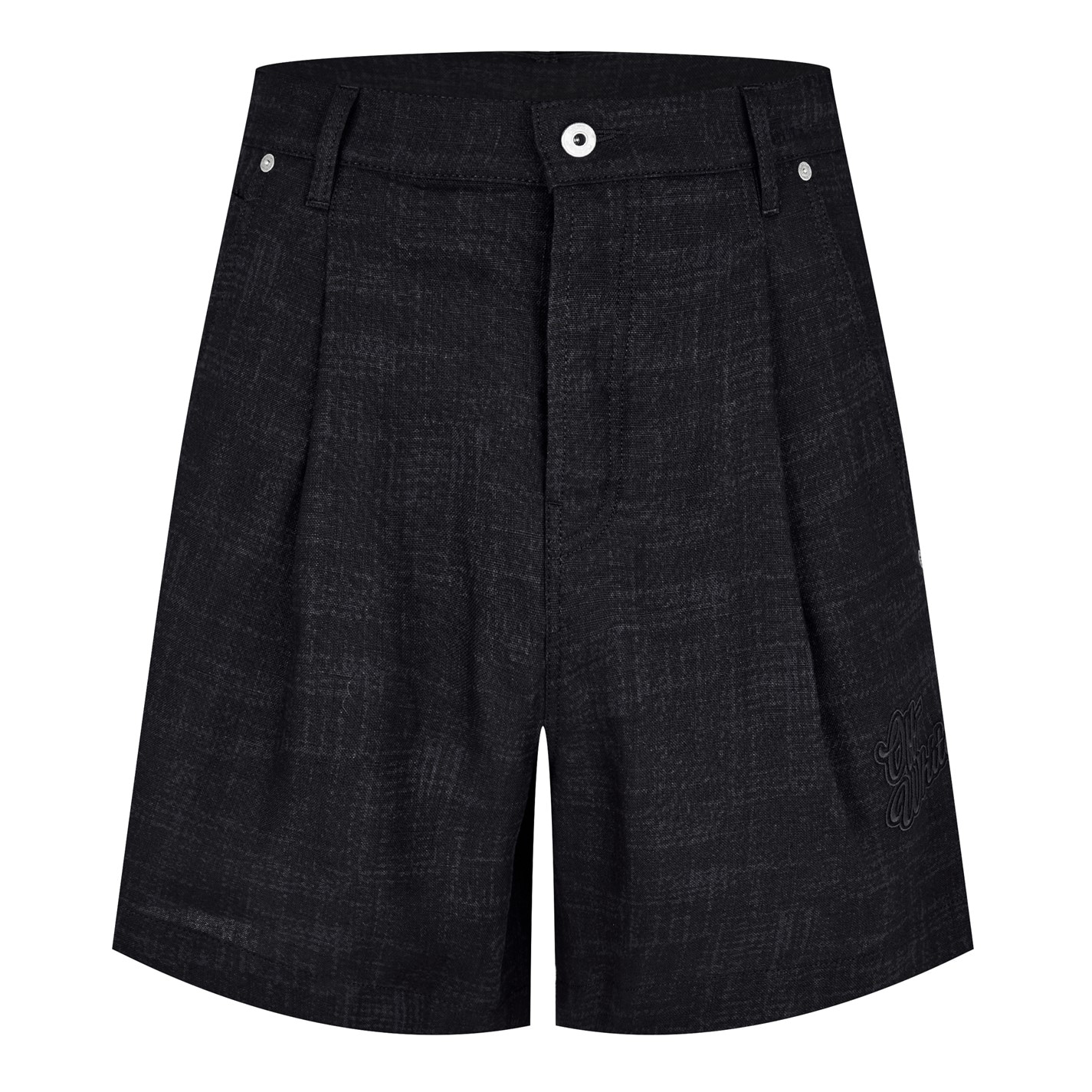 Kraťasy OFF WHITE Salone Black 9609383 Men's Jersey Jogger Shorts - 1