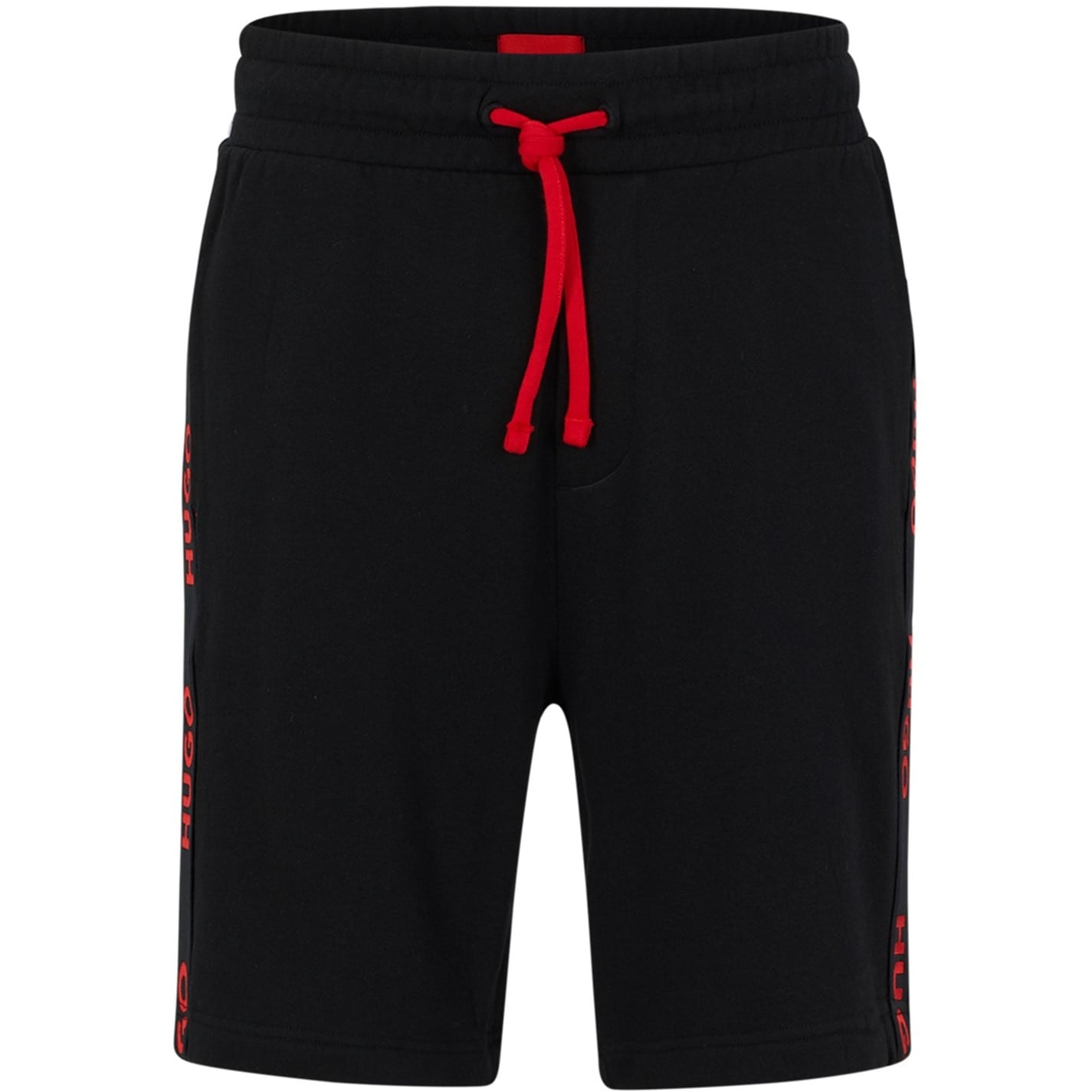 Kraťasy Hugo Black 3413260 Mens HUGO Bodywear Sporty Logo Shorts with Logo Tape Detail - 7