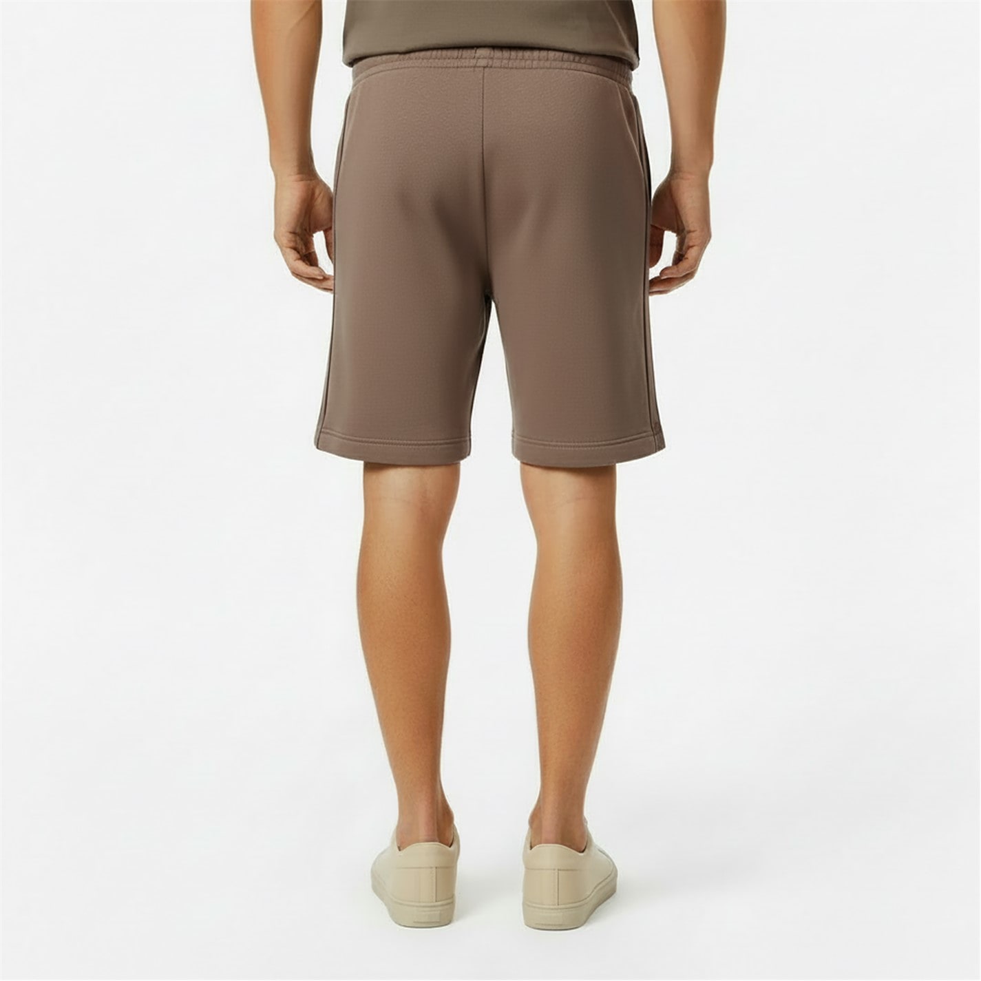 Kraťasy Hugo Beige 219 158320 Mens HUGO Bodywear Sporty Logo Shorts with Logo Tape Detail - 4