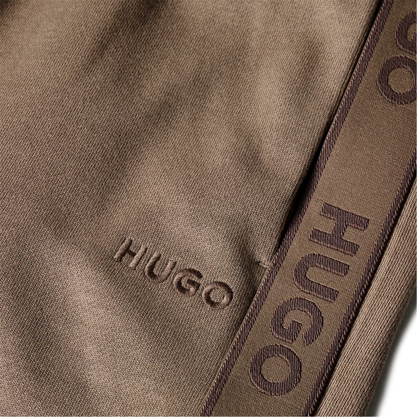 Kraťasy Hugo Beige 219 158320 Mens HUGO Bodywear Sporty Logo Shorts with Logo Tape Detail - 5