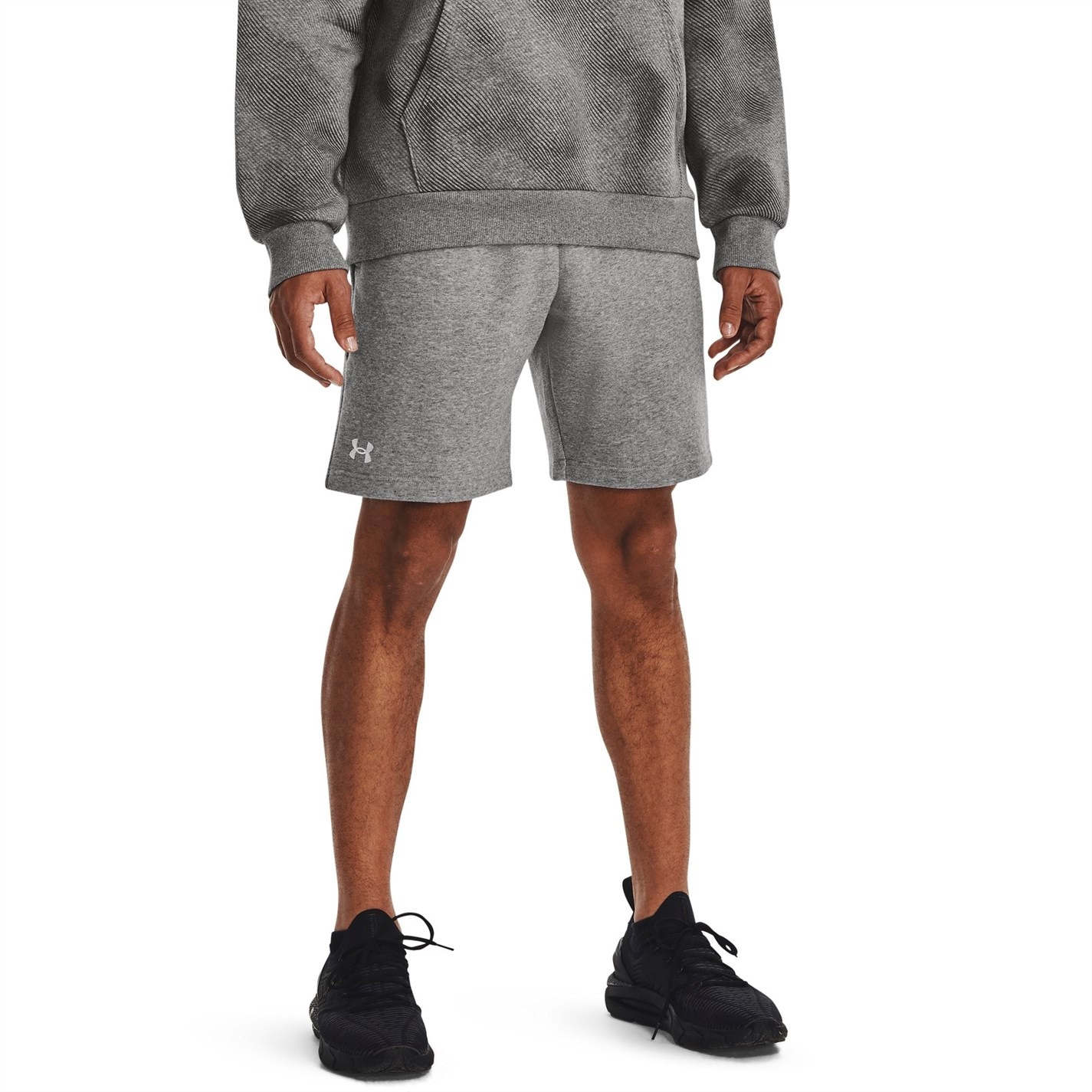 Kraťasy Under Armour Pitch Gray 1995222 UA Rival Fleece Shorts Men's - 2