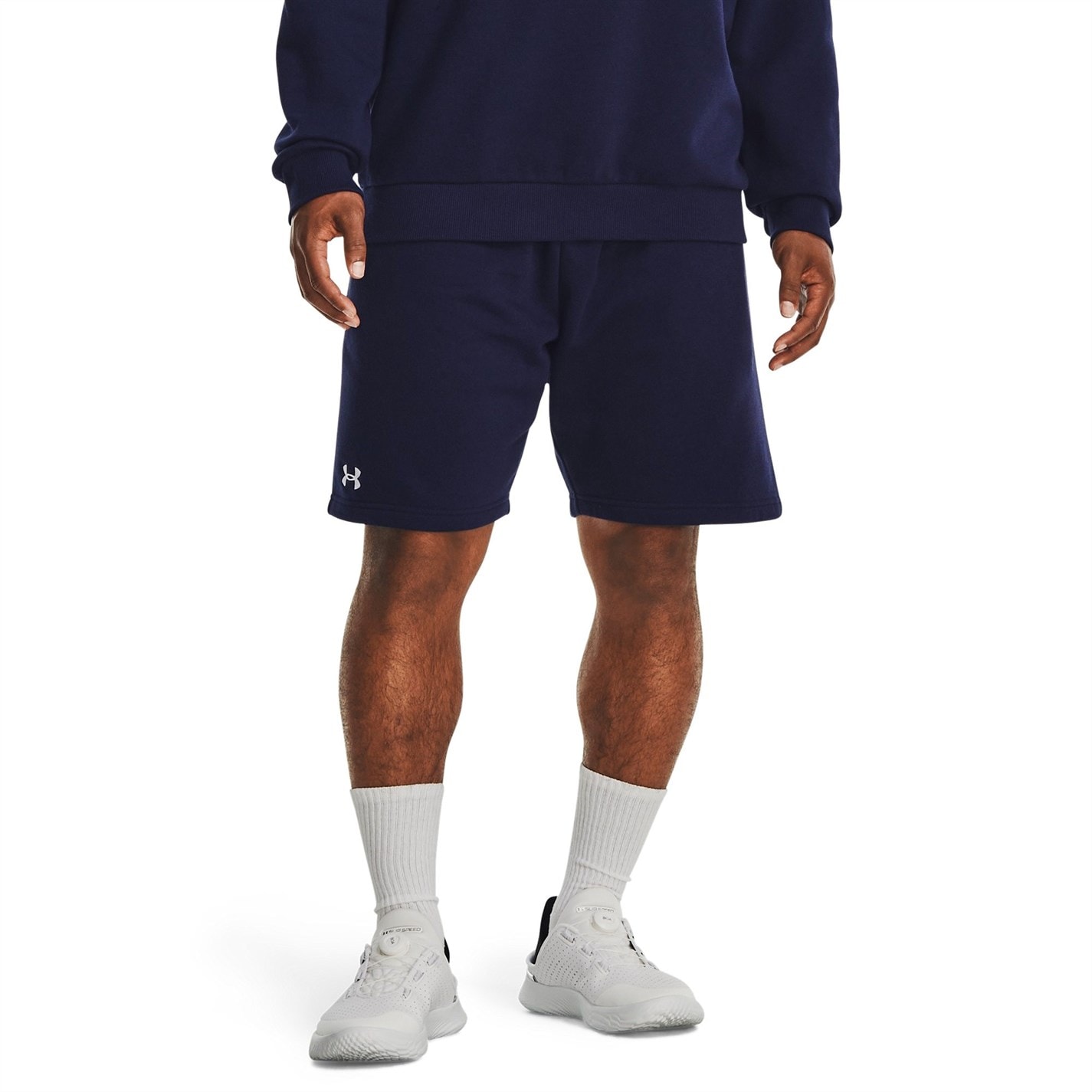 Kraťasy Under Armour Midnight Navy 9081797 UA Rival Fleece Shorts Men's - 2