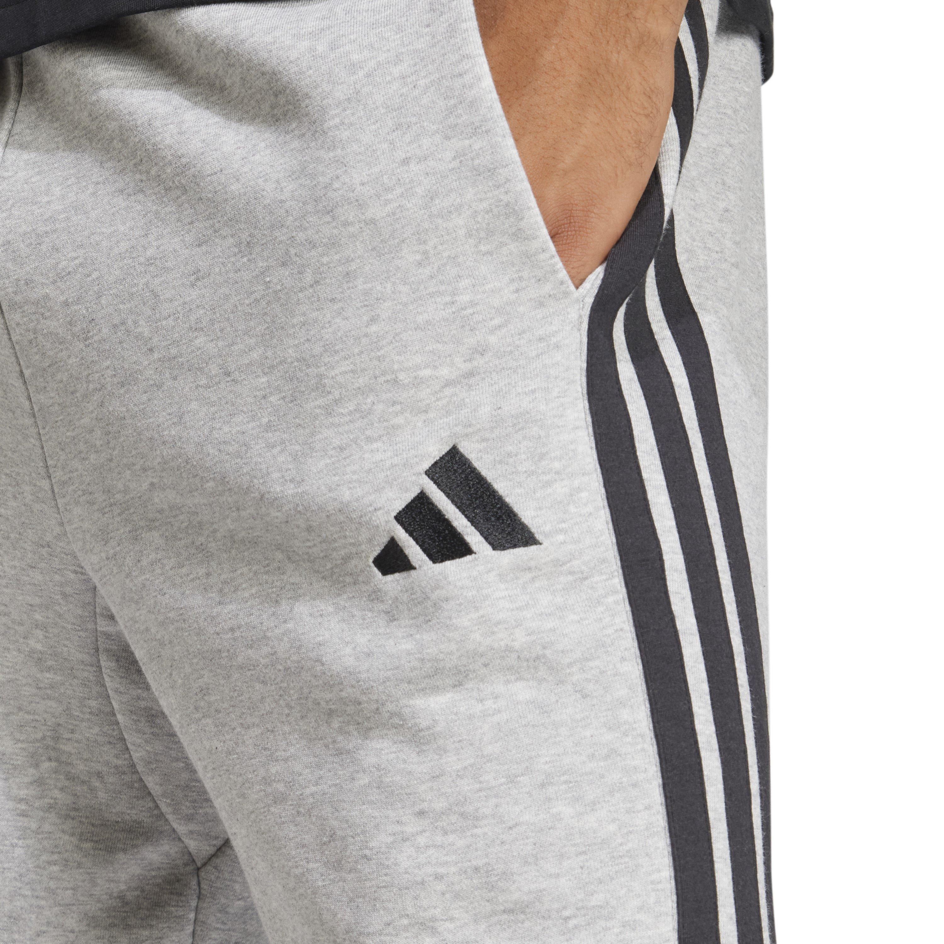 Kraťasy adidas Grey 1539774 Essentials 3 Stripe Fleece Shorts Mens - 4