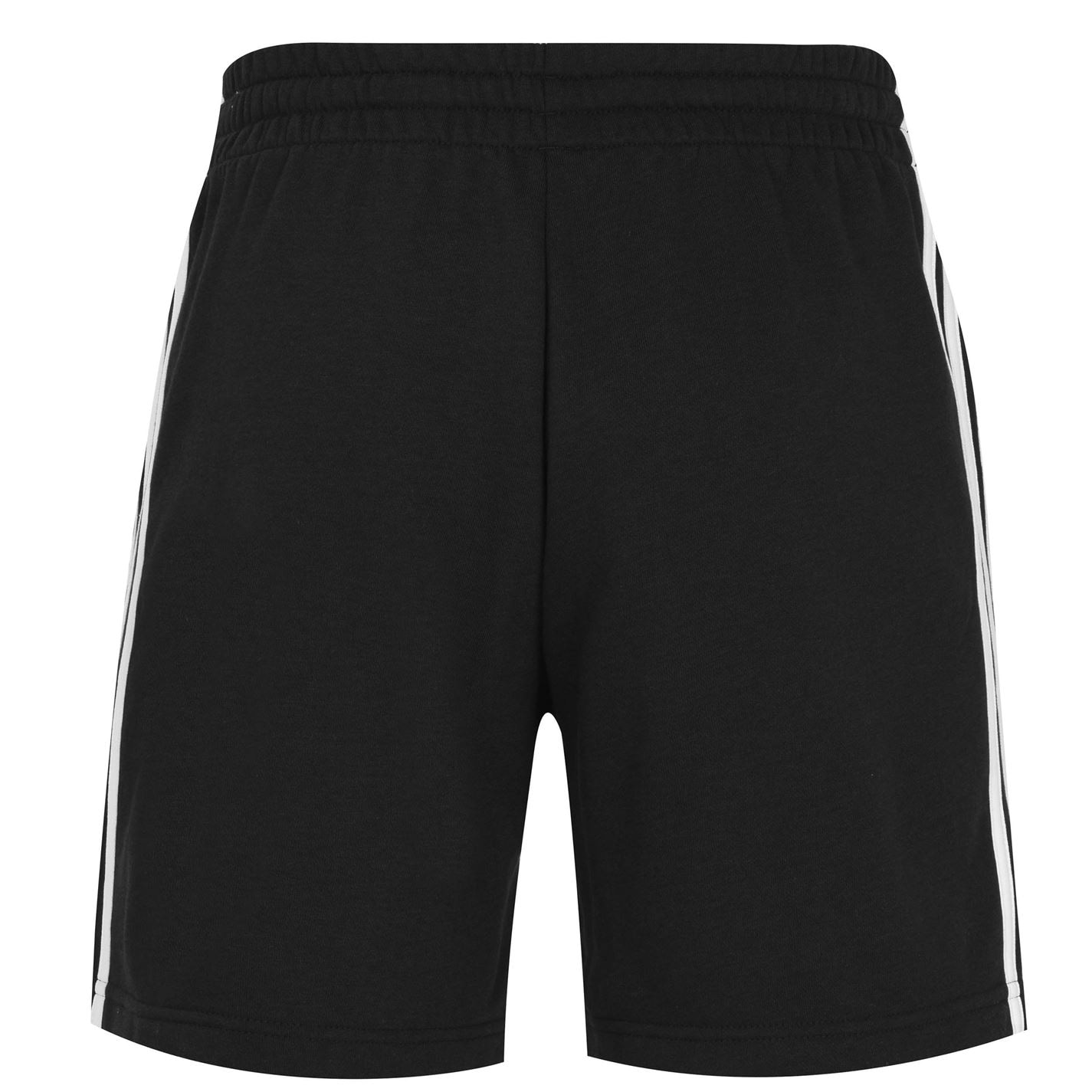 Kraťasy adidas Black 8268099 Essentials 3 Stripe Fleece Shorts Mens - 9