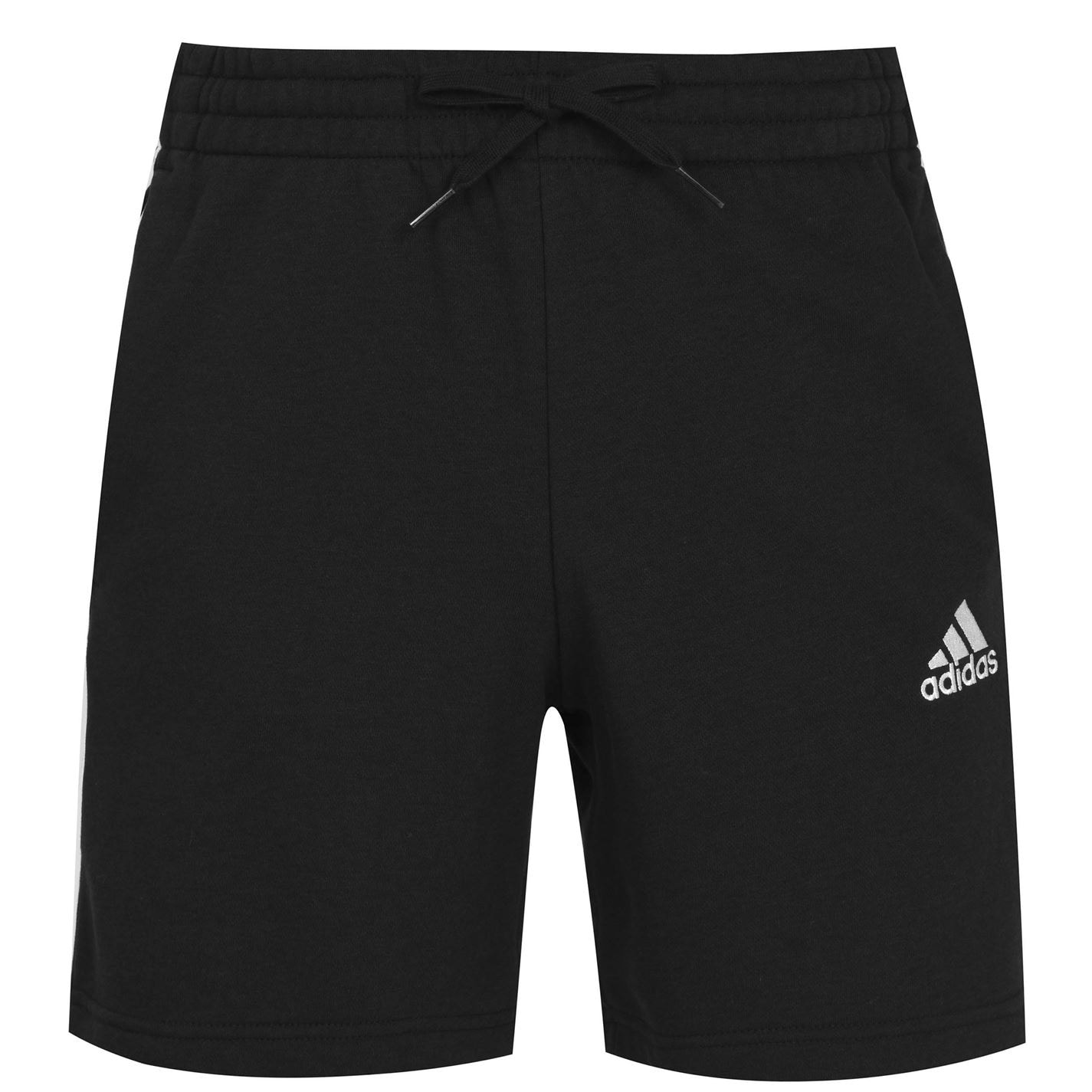 Kraťasy adidas Black 8268099 Essentials 3 Stripe Fleece Shorts Mens - 10
