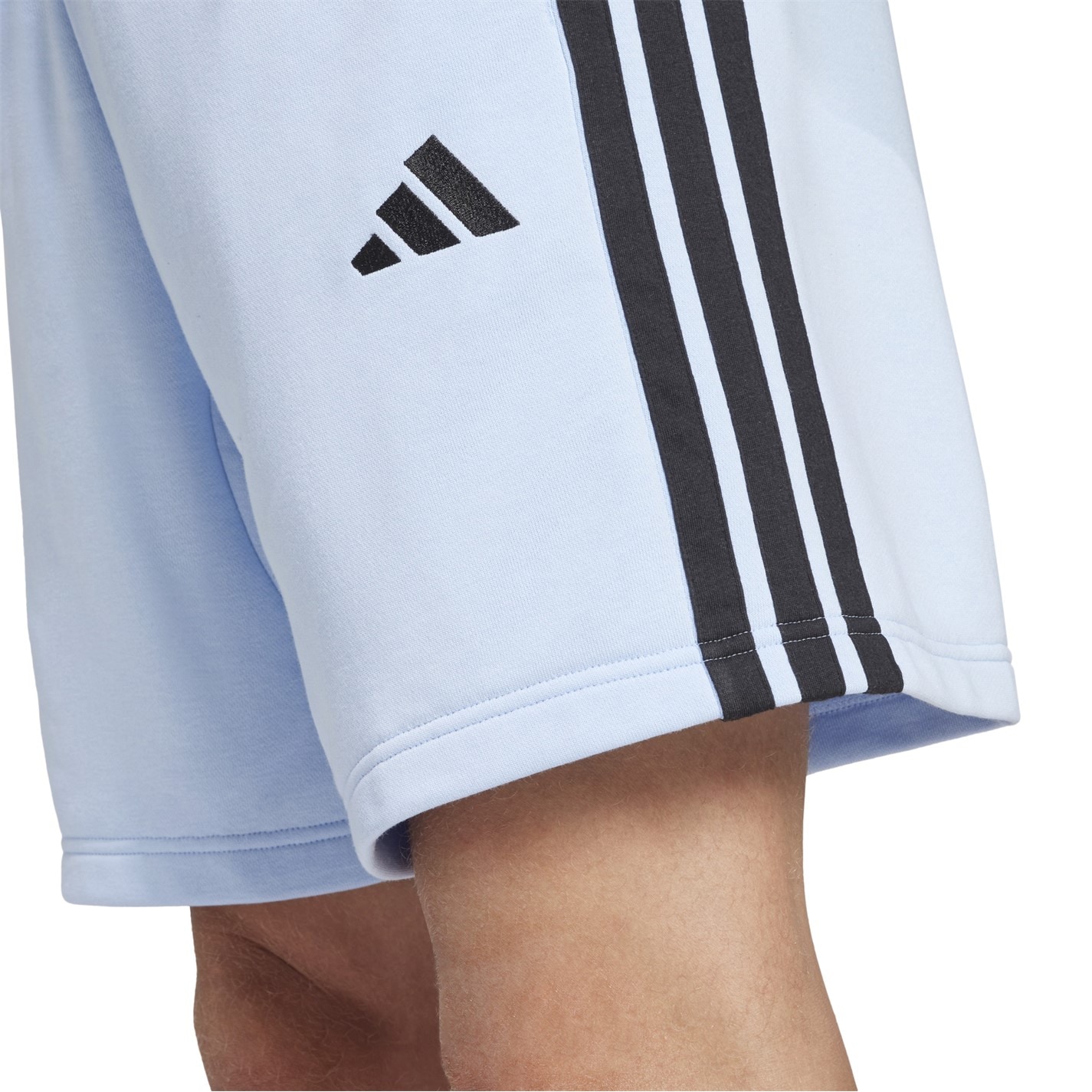 Kraťasy adidas Glow Blue 2555349 Essentials 3 Stripe Fleece Shorts Mens - 4