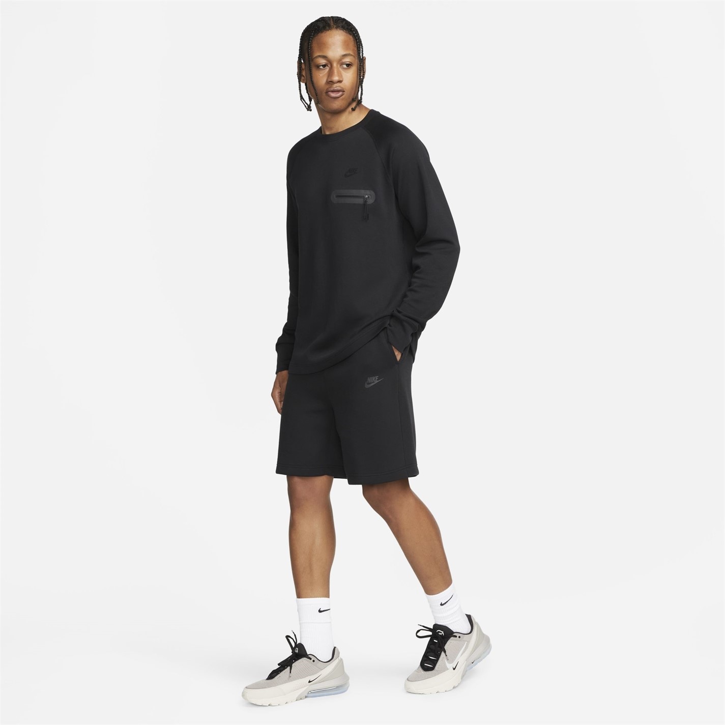 Kraťasy Nike Black 8473051 Sportswear Tech Fleece Shorts Mens - 8
