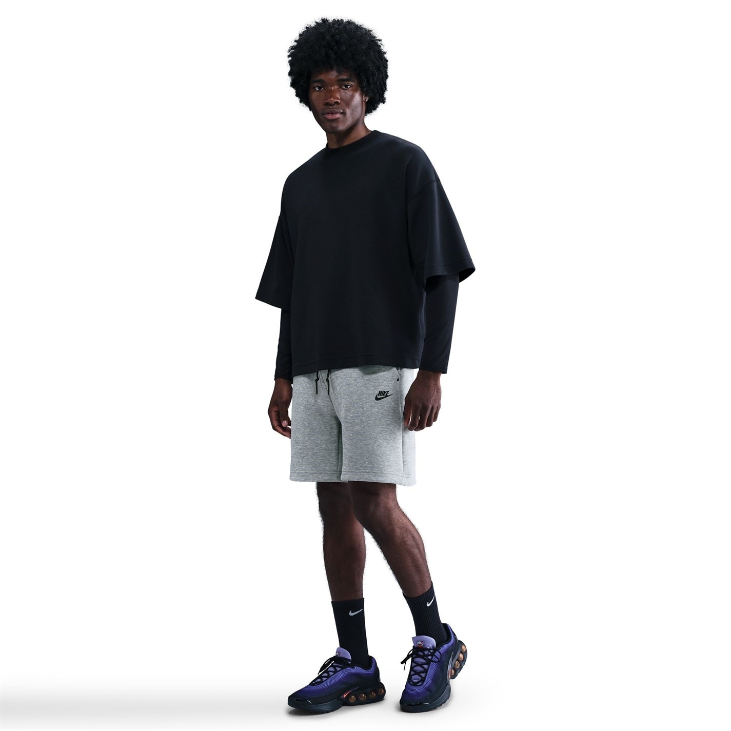Kraťasy Nike Grey 6818744 Sportswear Tech Fleece Shorts Mens - 3
