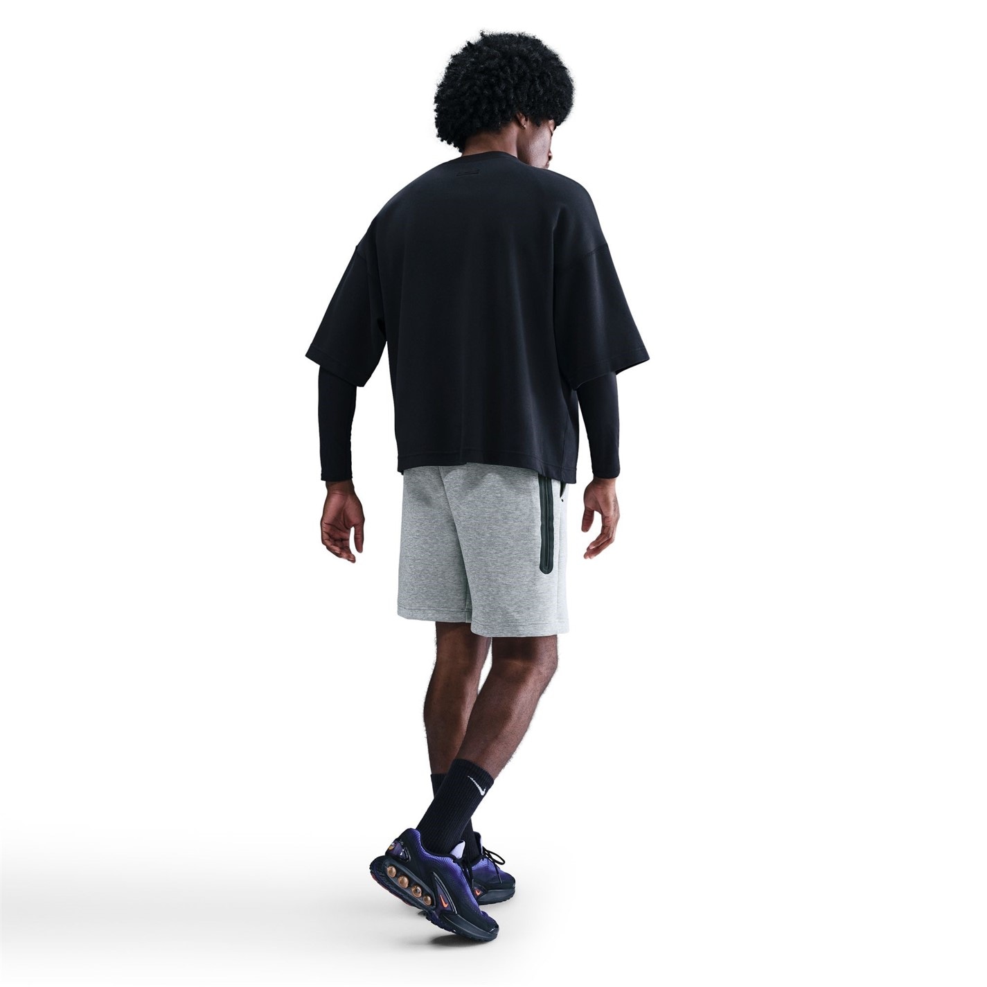 Kraťasy Nike Grey 6818744 Sportswear Tech Fleece Shorts Mens - 4