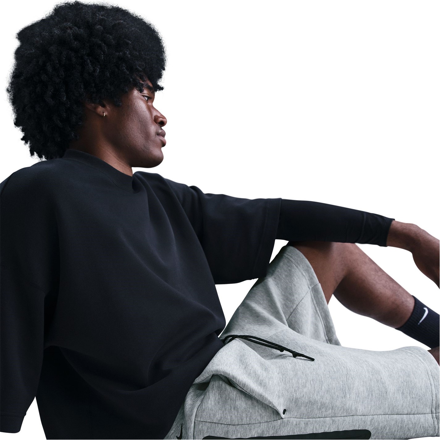 Kraťasy Nike Grey 6818744 Sportswear Tech Fleece Shorts Mens - 5