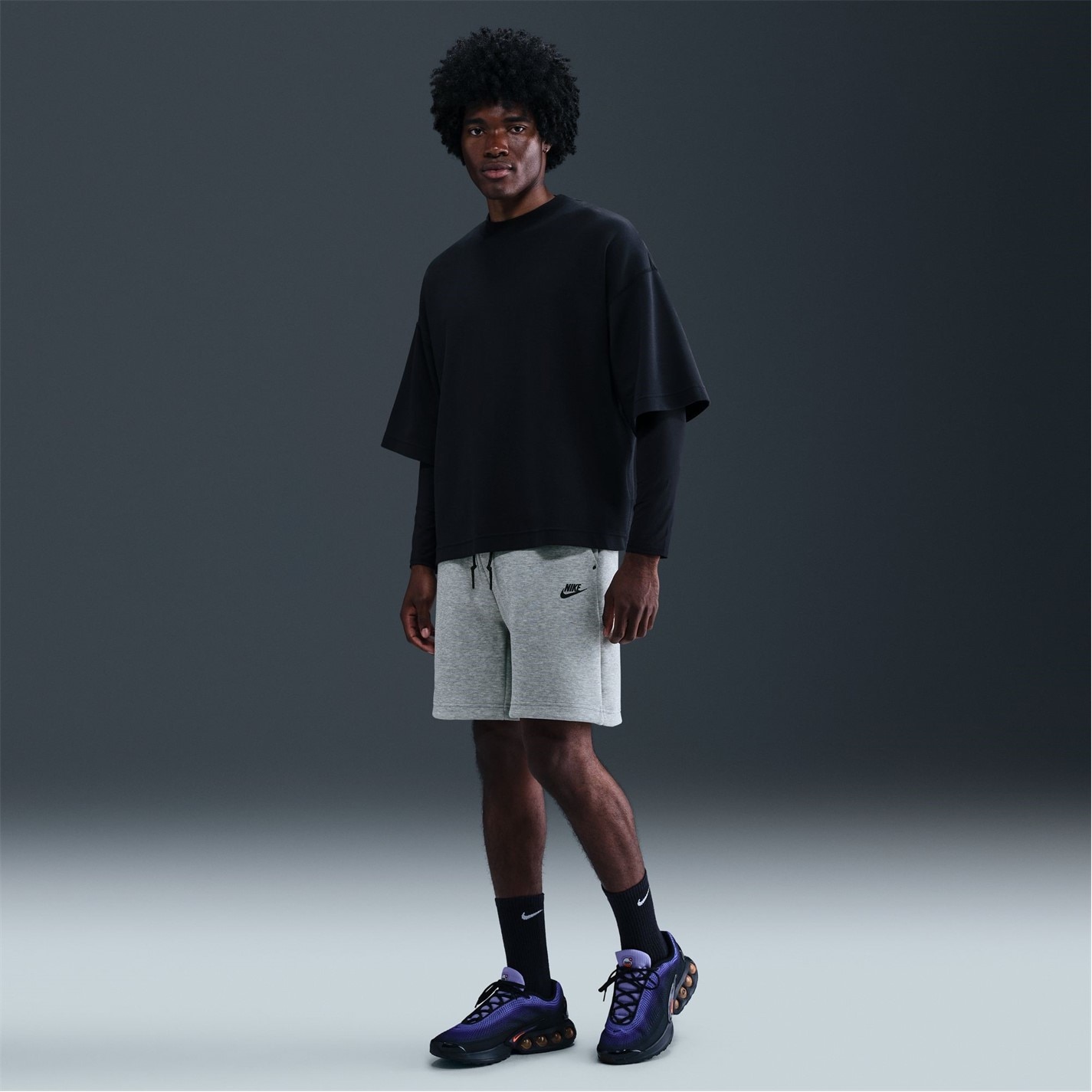 Kraťasy Nike Grey 6818744 Sportswear Tech Fleece Shorts Mens - 7