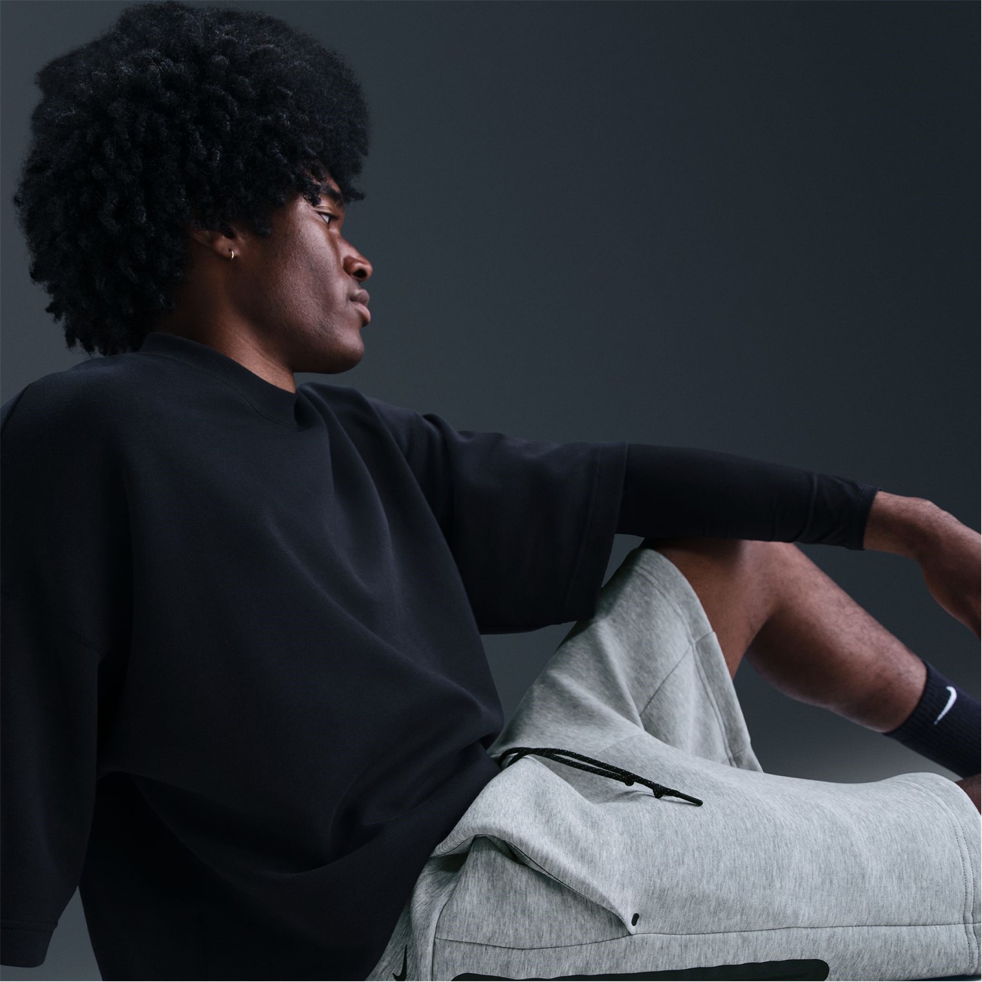 Kraťasy Nike Grey 6818744 Sportswear Tech Fleece Shorts Mens - 9