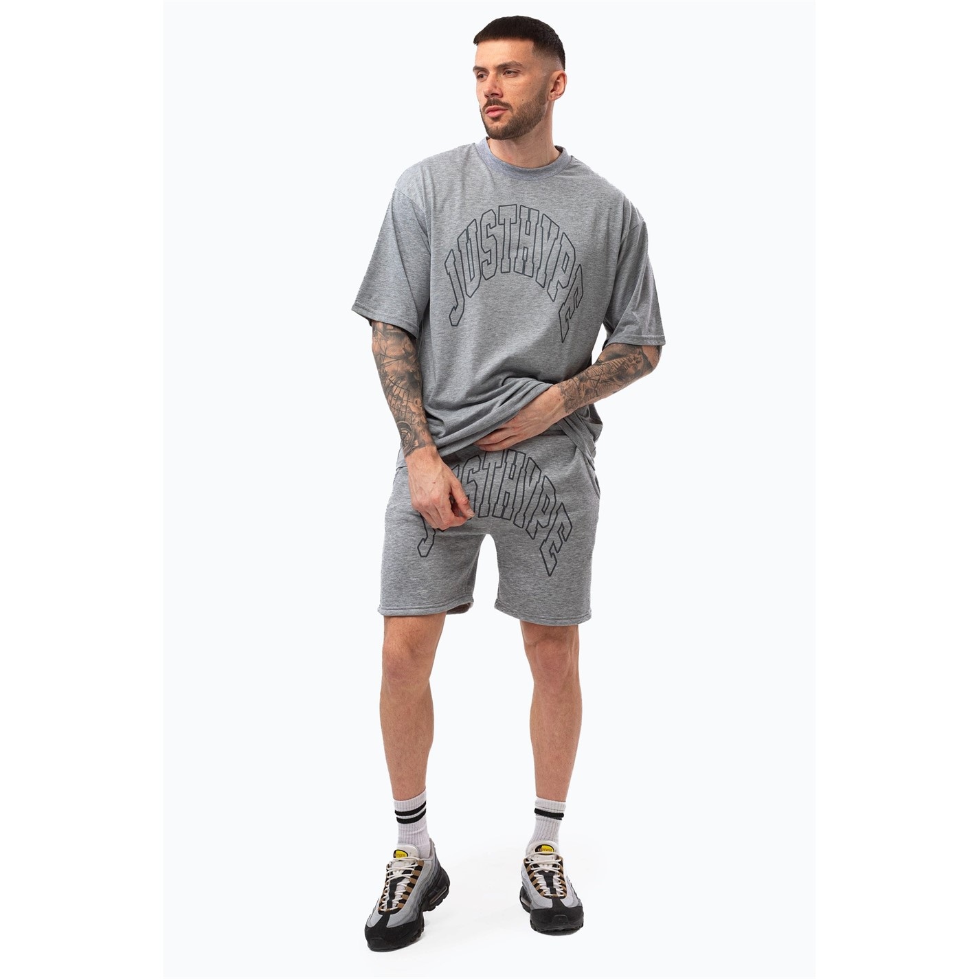 Kraťasy Hype Grey 5561369 Men's Fleece Jogger Shorts - 2