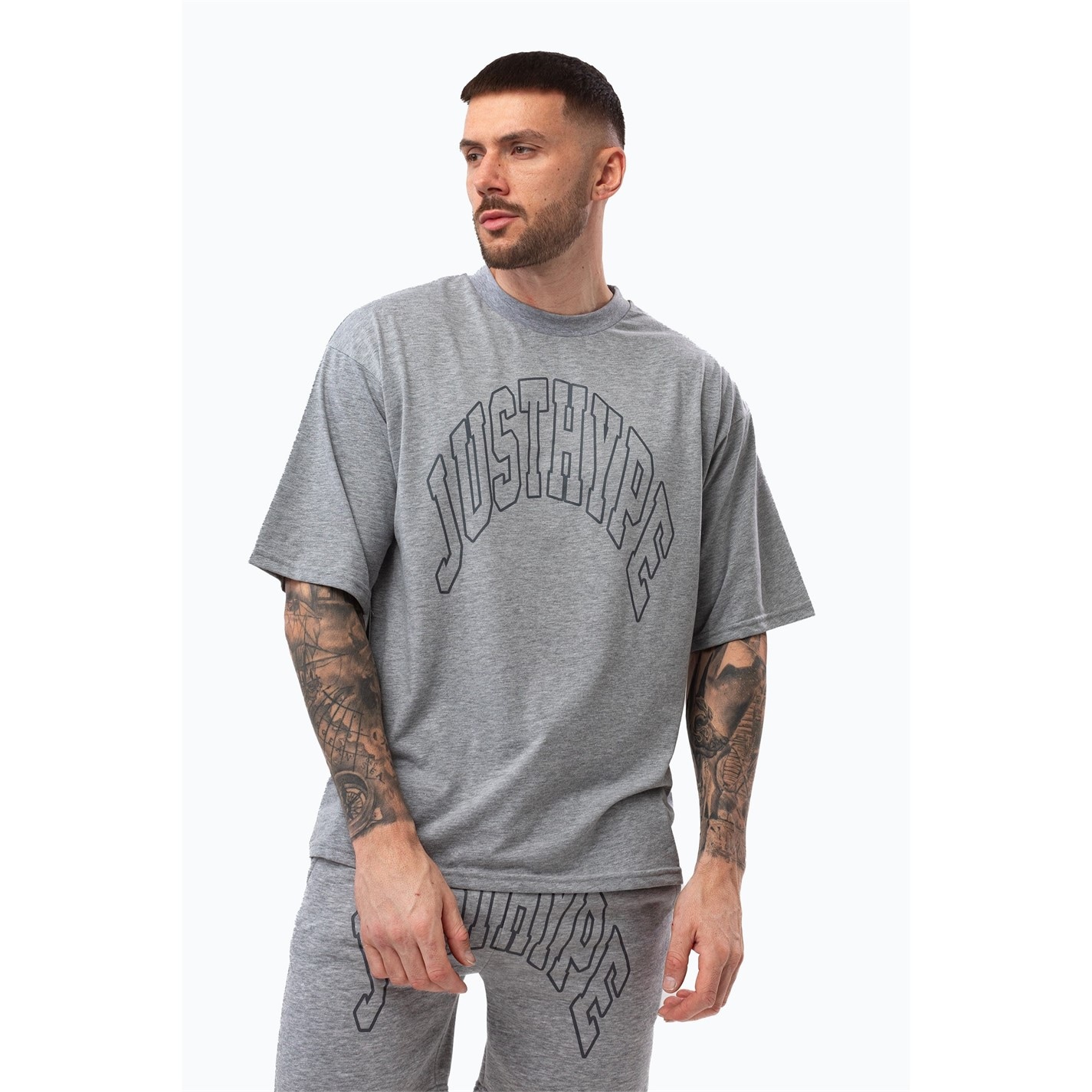 Kraťasy Hype Grey 5561369 Men's Fleece Jogger Shorts - 3