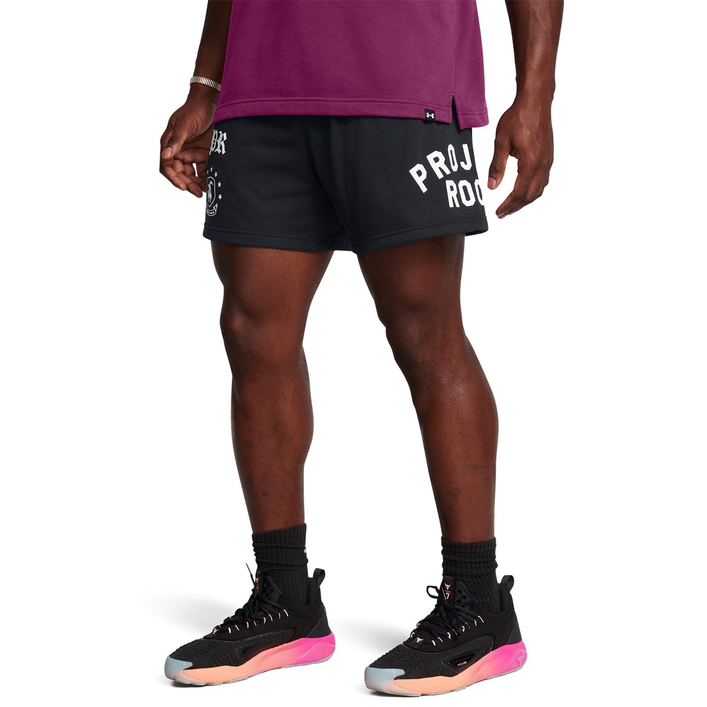 Kraťasy Under Armour Black 9177175 Men's Terry Fleece Jogger Shorts - 2