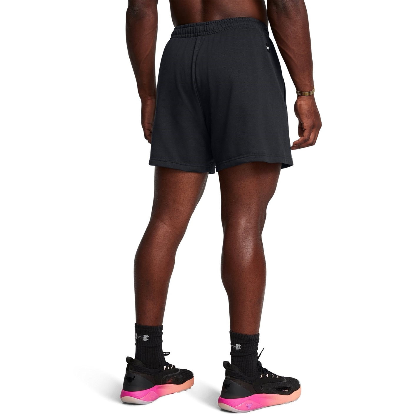 Kraťasy Under Armour Black 9177175 Men's Terry Fleece Jogger Shorts - 3