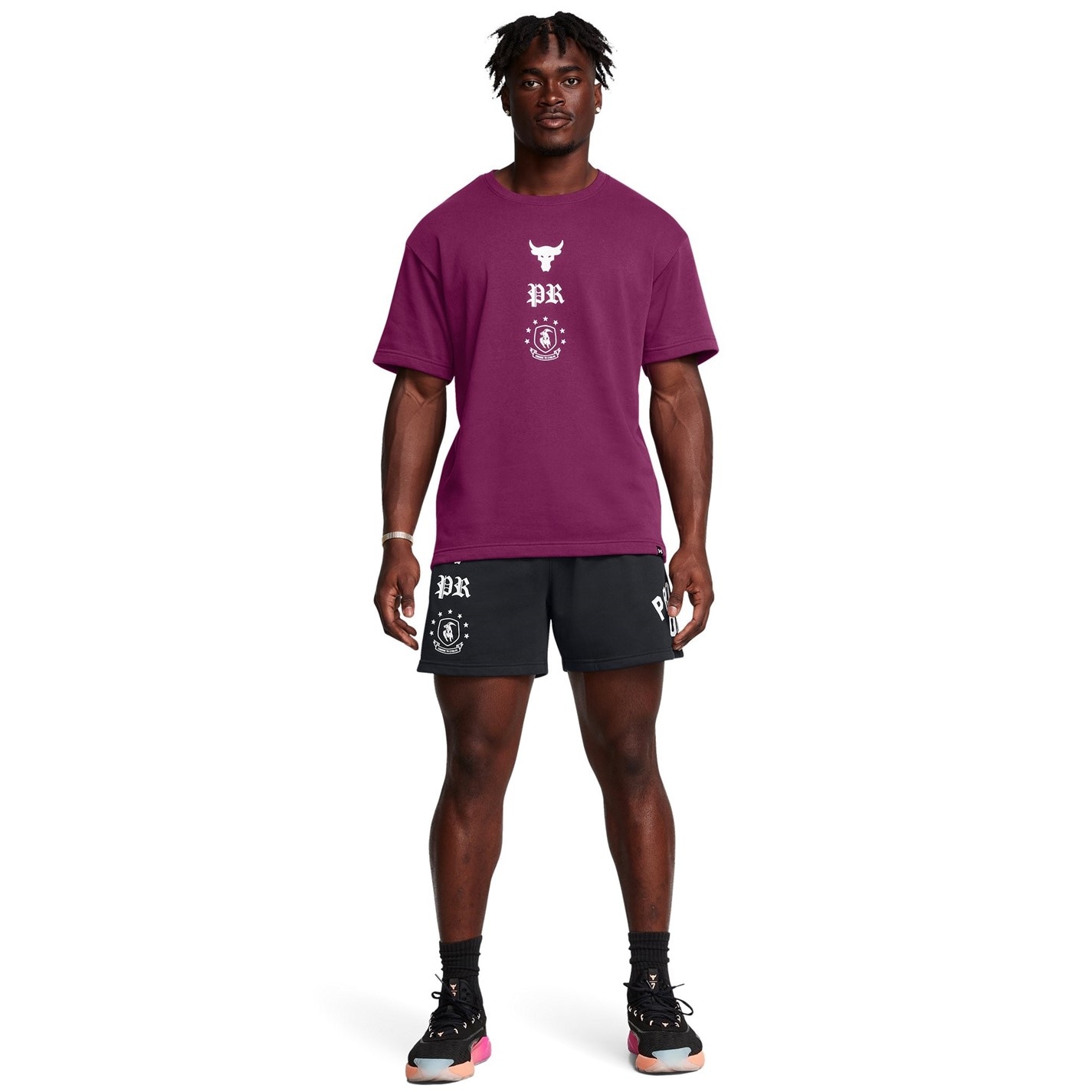 Kraťasy Under Armour Black 9177175 Men's Terry Fleece Jogger Shorts - 4