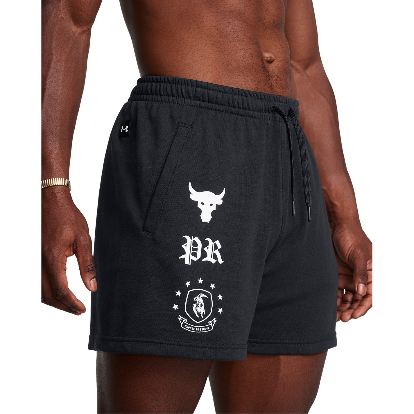 Kraťasy Under Armour Black 9177175 Men's Terry Fleece Jogger Shorts - 5