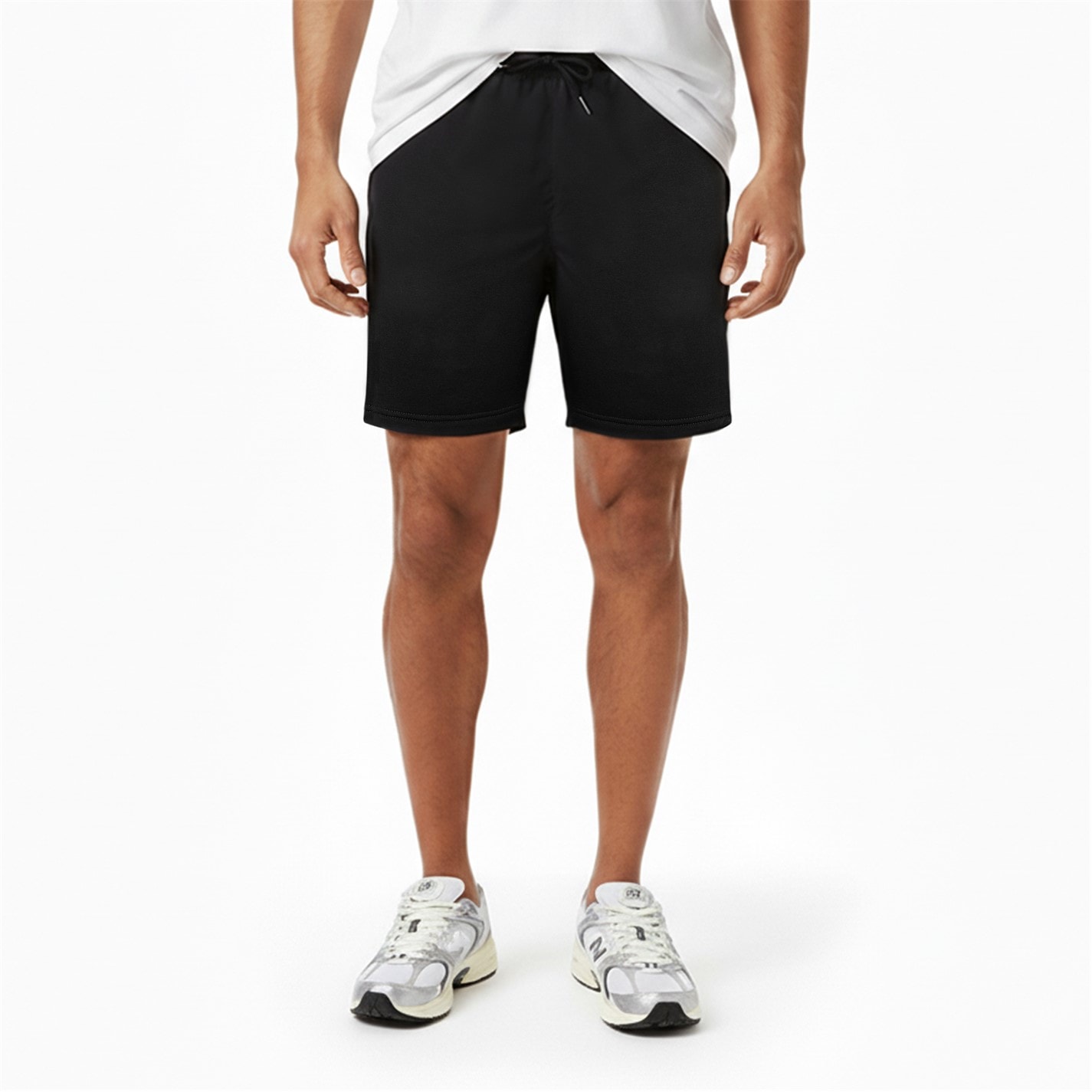 Kraťasy New Balance Black 5654999 Men's Fleece Jogger Shorts - 3