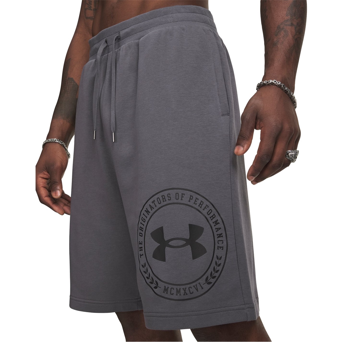 Kraťasy Under Armour Grey 6700156 Men's Fleece Jogger Shorts - 3