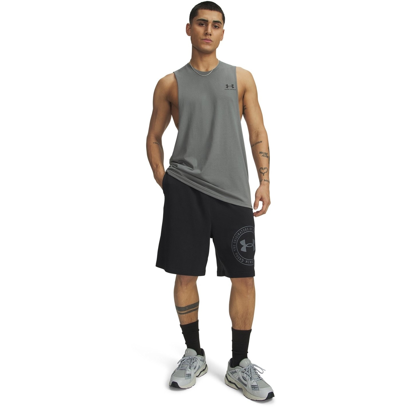 Kraťasy Under Armour Black 978931 Men's Fleece Jogger Shorts - 4