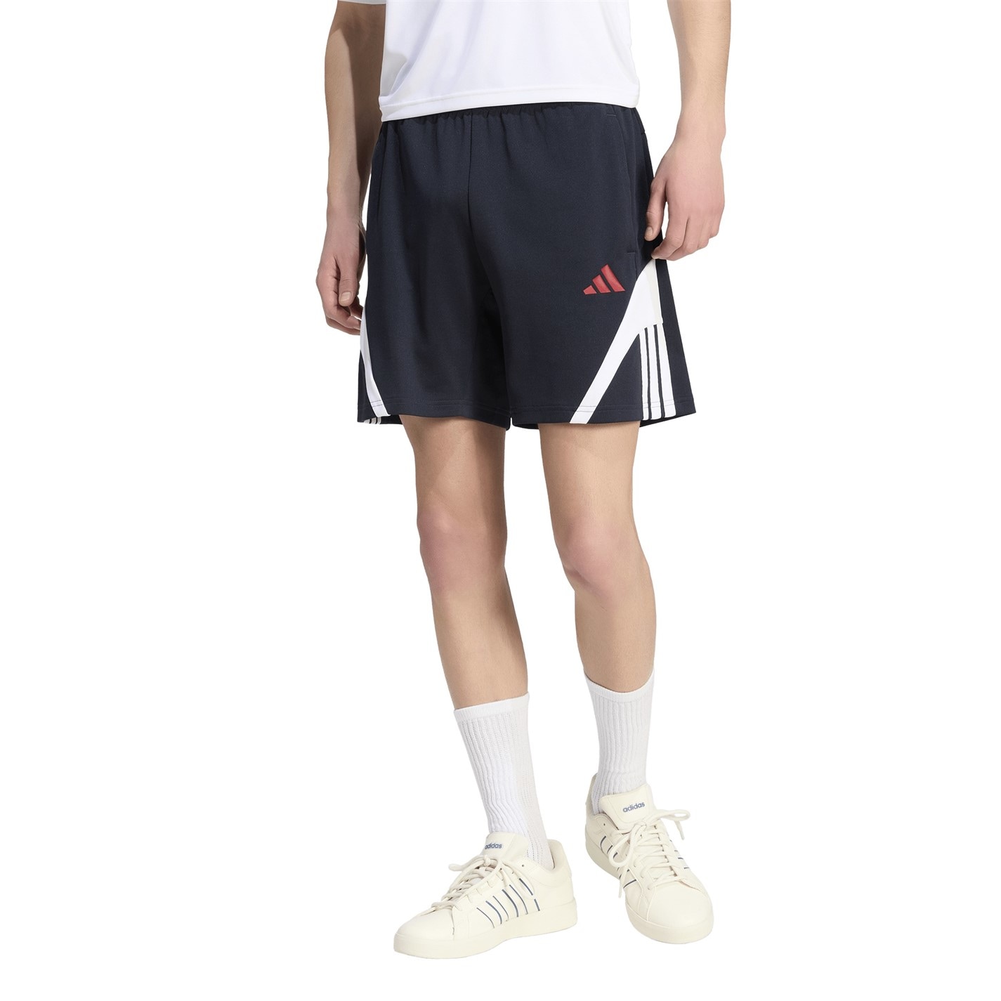 Kraťasy adidas Navy 1466506 Men's Fleece Jogger Shorts - 2
