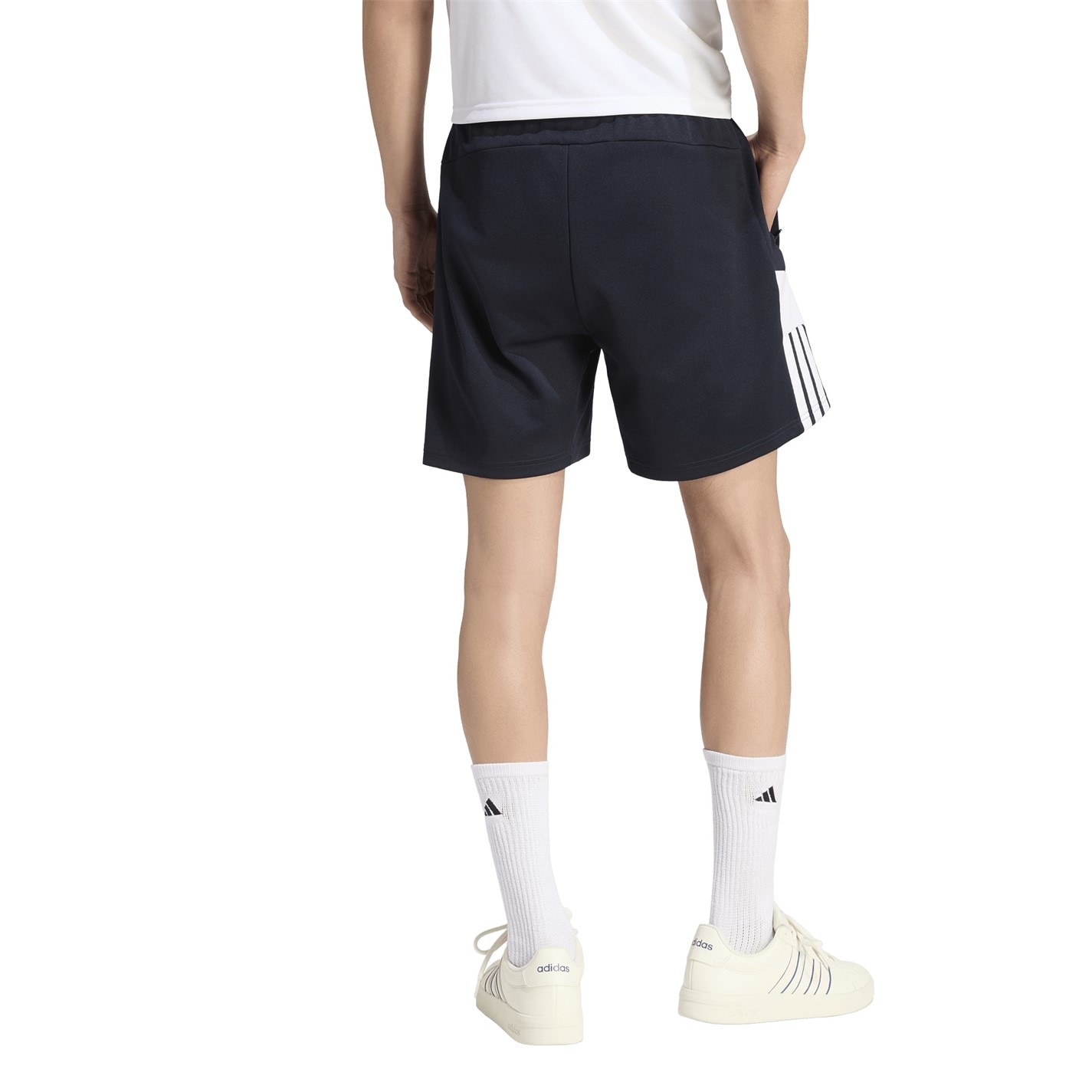 Kraťasy adidas Navy 1466506 Men's Fleece Jogger Shorts - 3