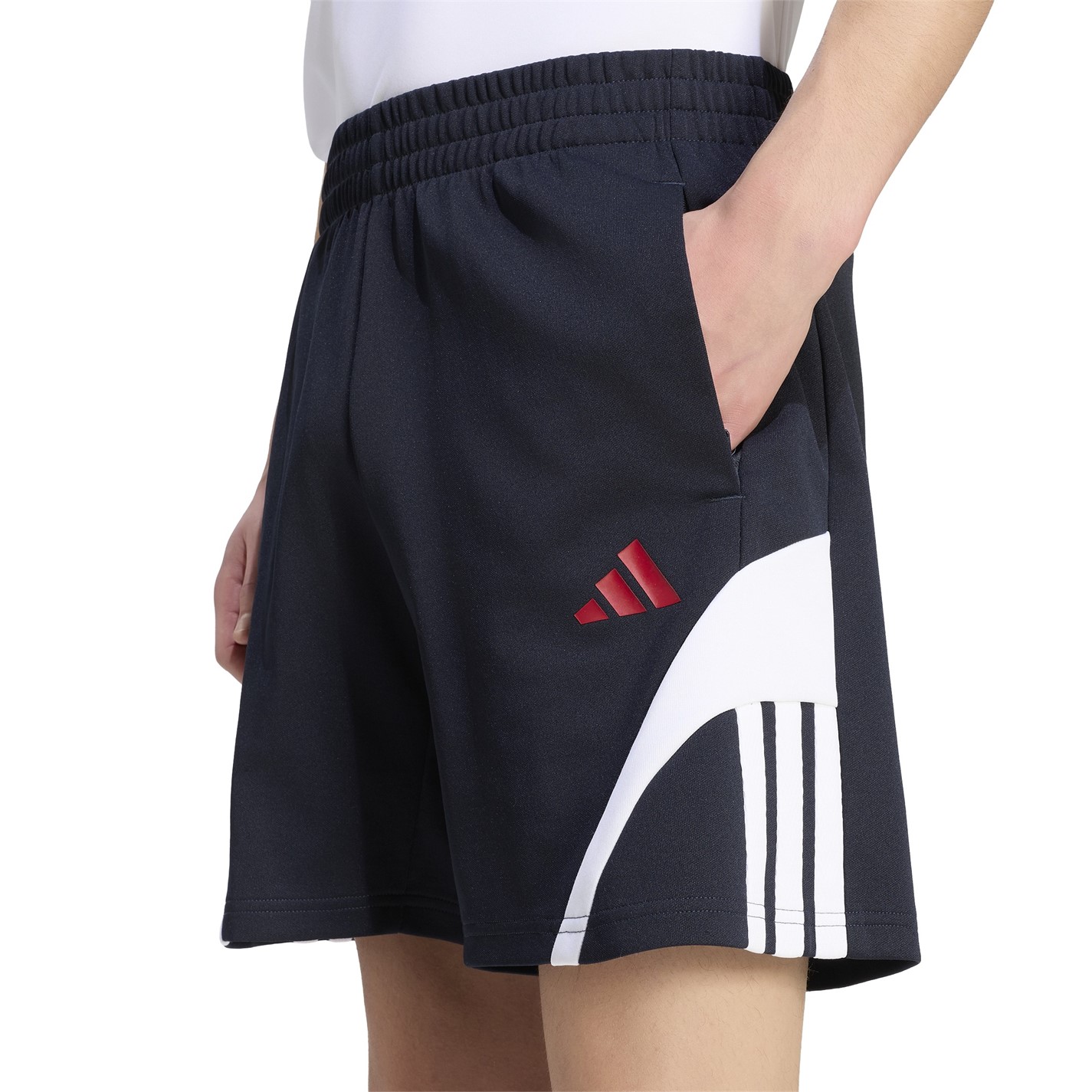 Kraťasy adidas Navy 1466506 Men's Fleece Jogger Shorts - 4
