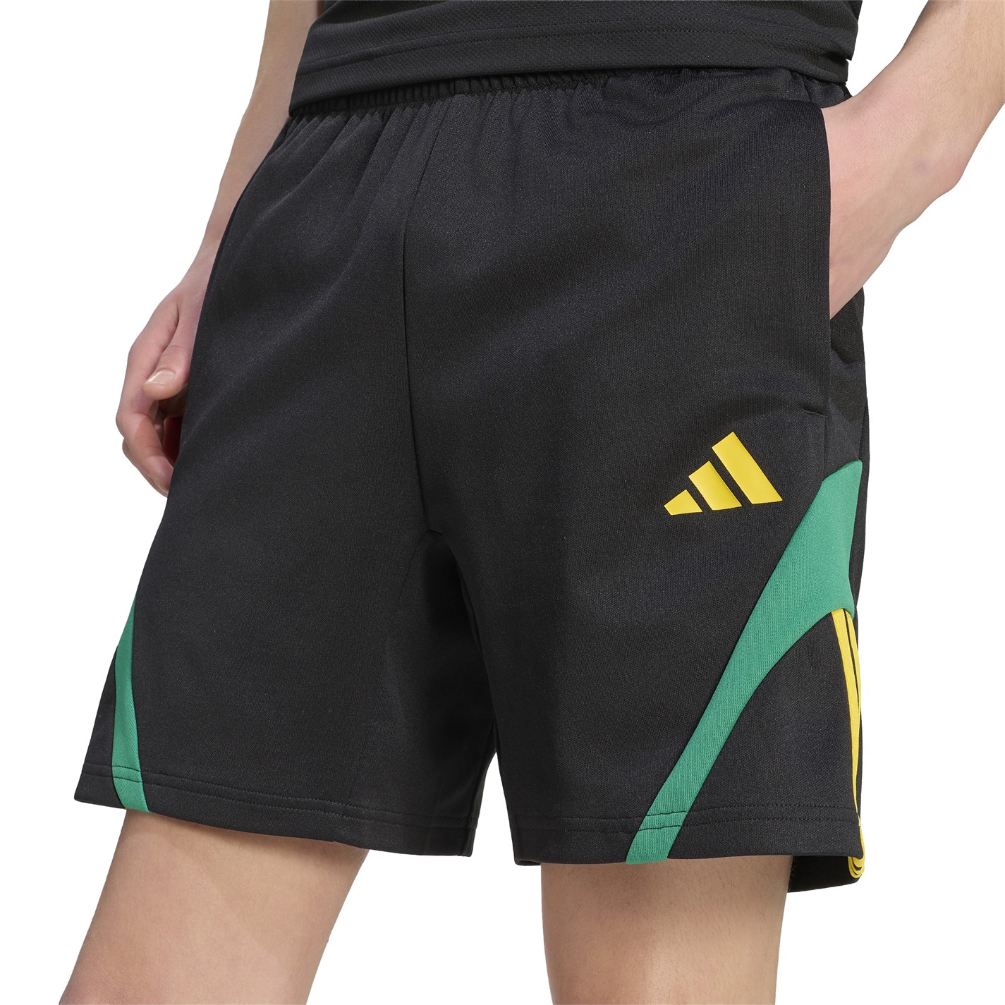 Kraťasy adidas Black 8680254 Men's Fleece Jogger Shorts - 2