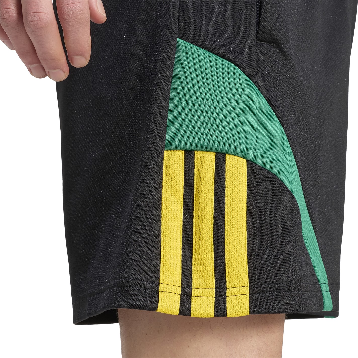 Kraťasy adidas Black 8680254 Men's Fleece Jogger Shorts - 3