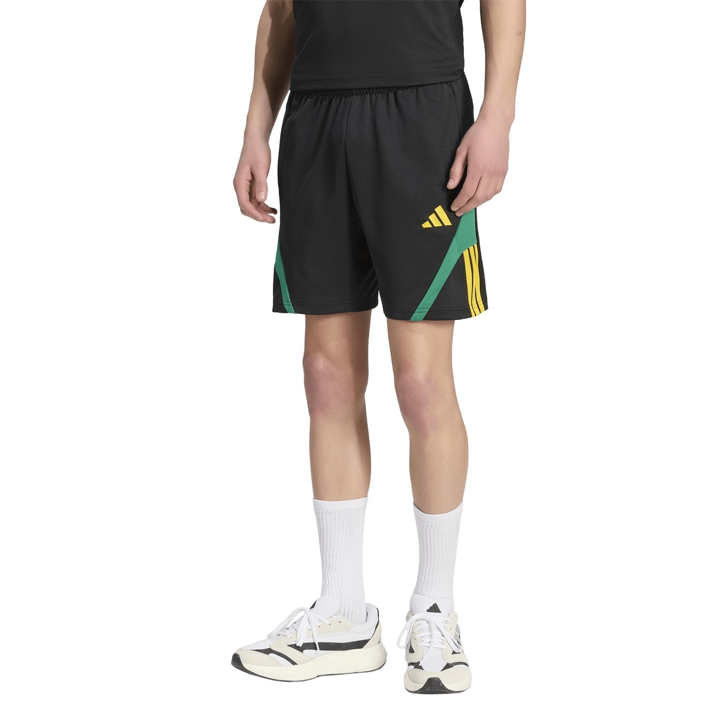 Kraťasy adidas Black 8680254 Men's Fleece Jogger Shorts - 4
