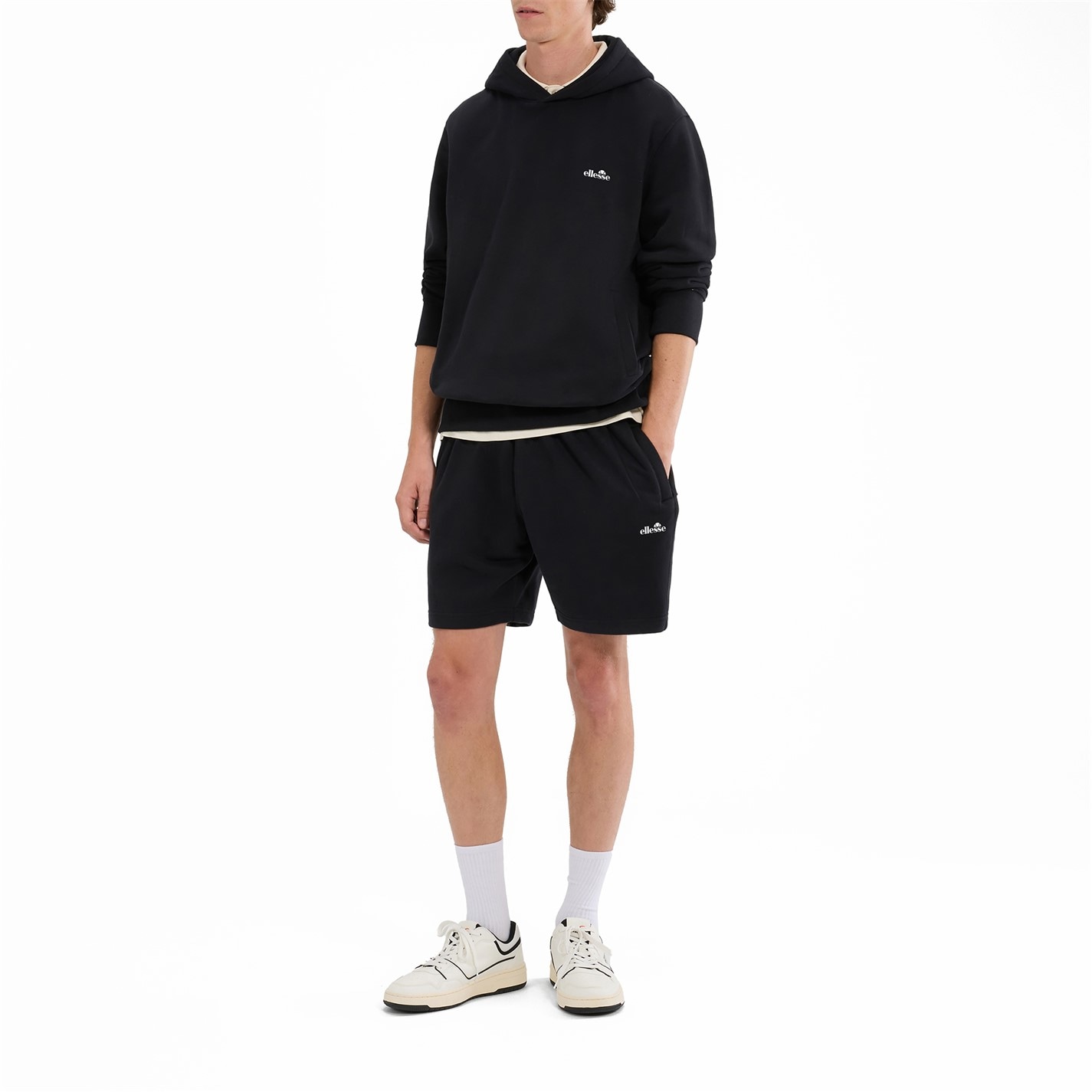 Kraťasy Ellesse Black 4430287 Men's Fleece Jogger Shorts - 2